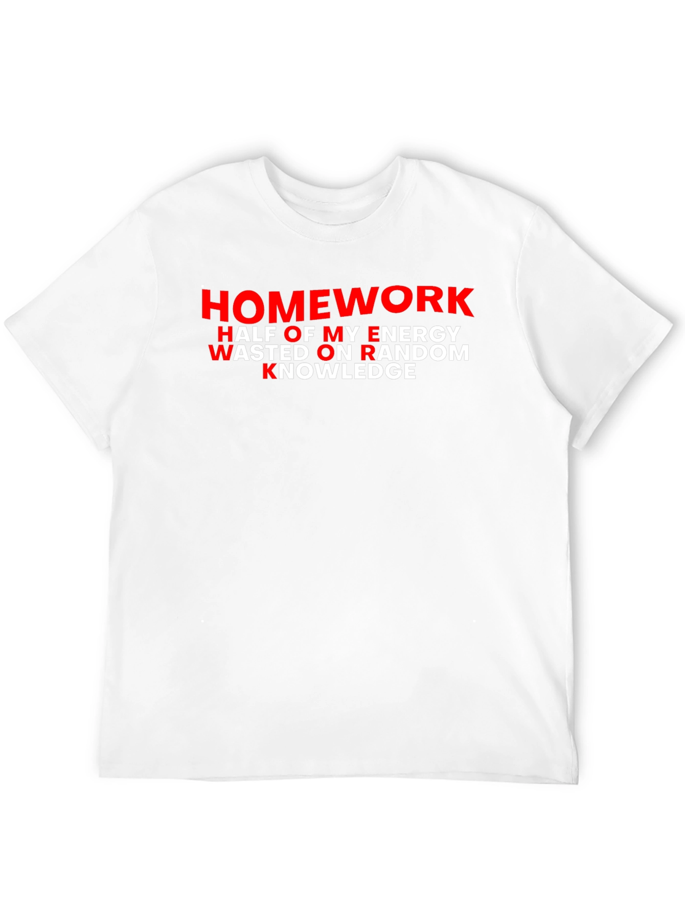 Black Homework W.O.R.K. Men's Graphic Tee - Black view 12