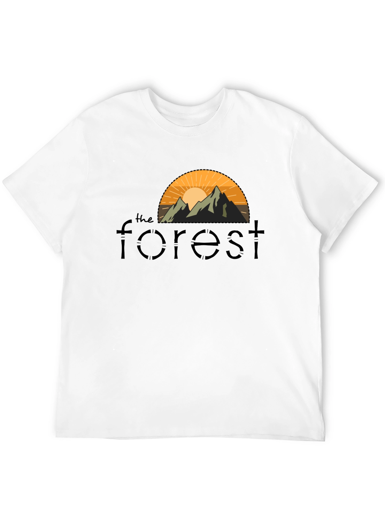 Black The Forest Graphic Tee - Nature Inspired Design view 12