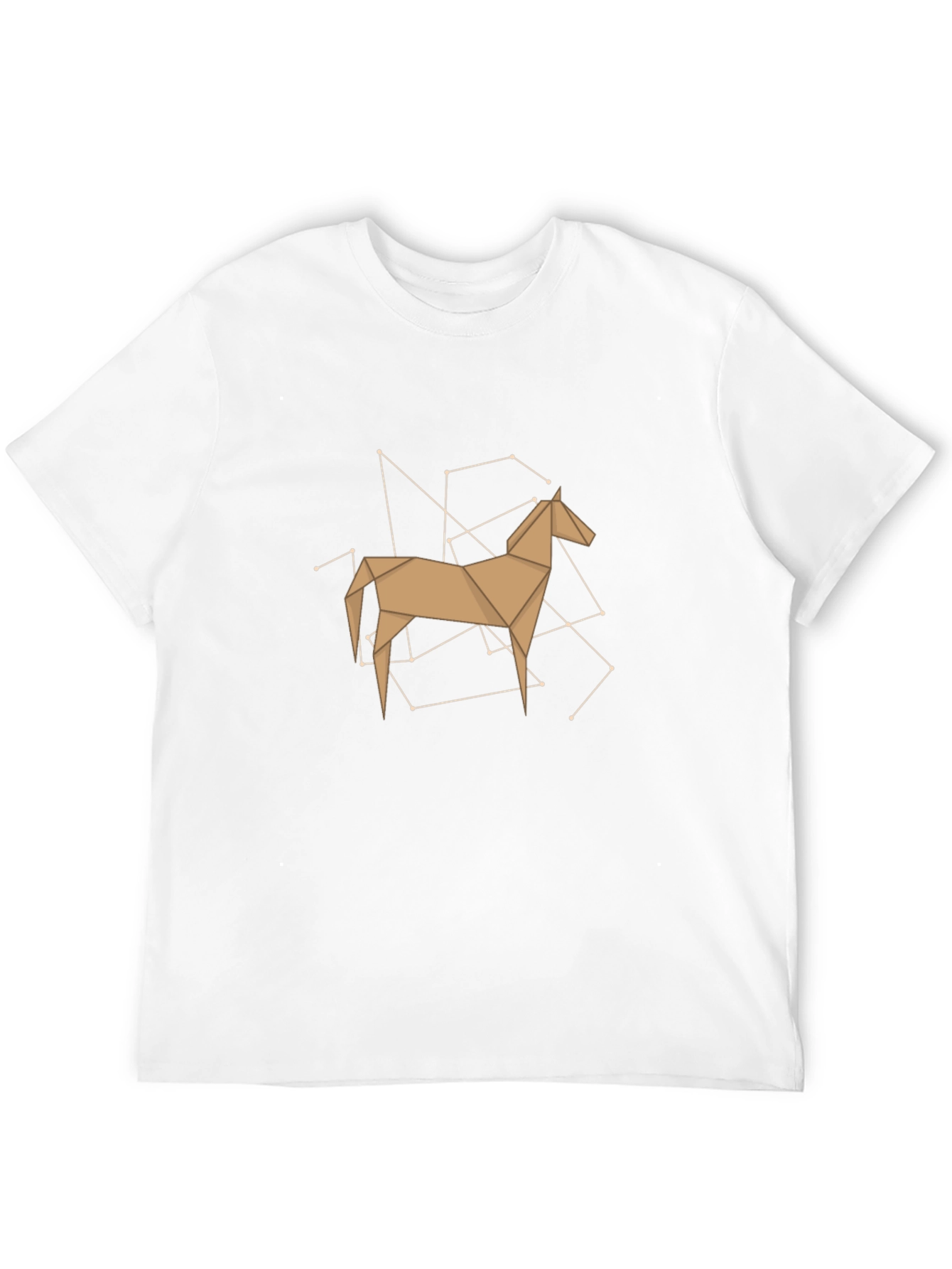 Black Geometric Horse T-Shirt - Stylish & Modern view 12