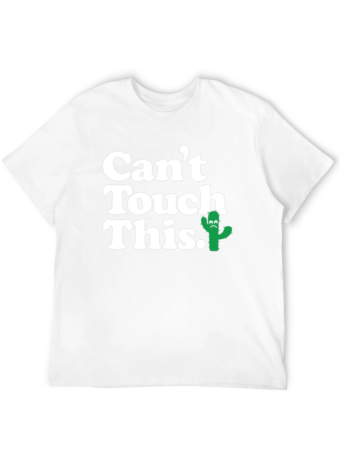 Black Men's 'Can't Touch This' Cactus Graphic T-Shirt view 12