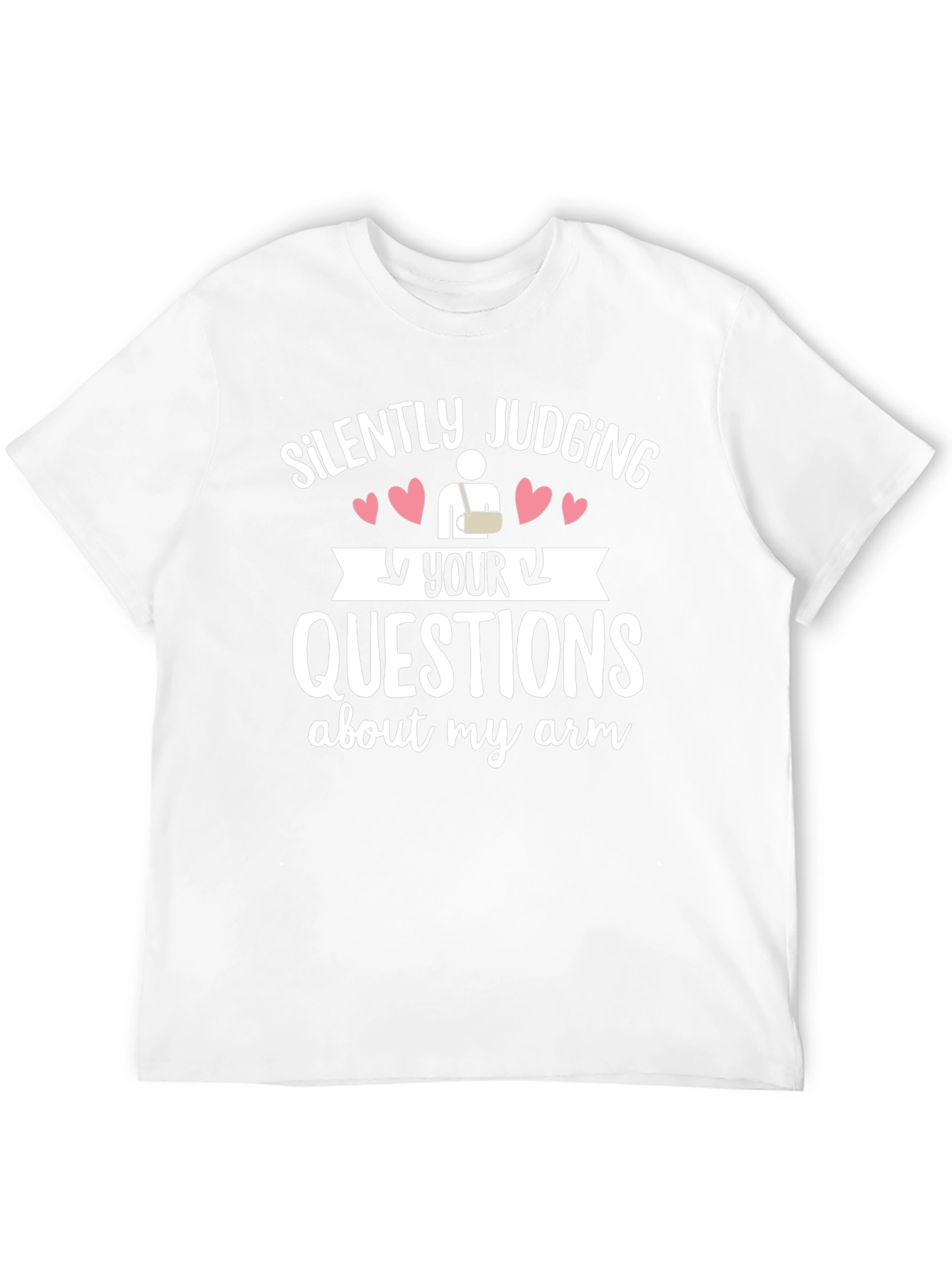 Black Silently Judging Your Arm Questions Graphic Tee view 12