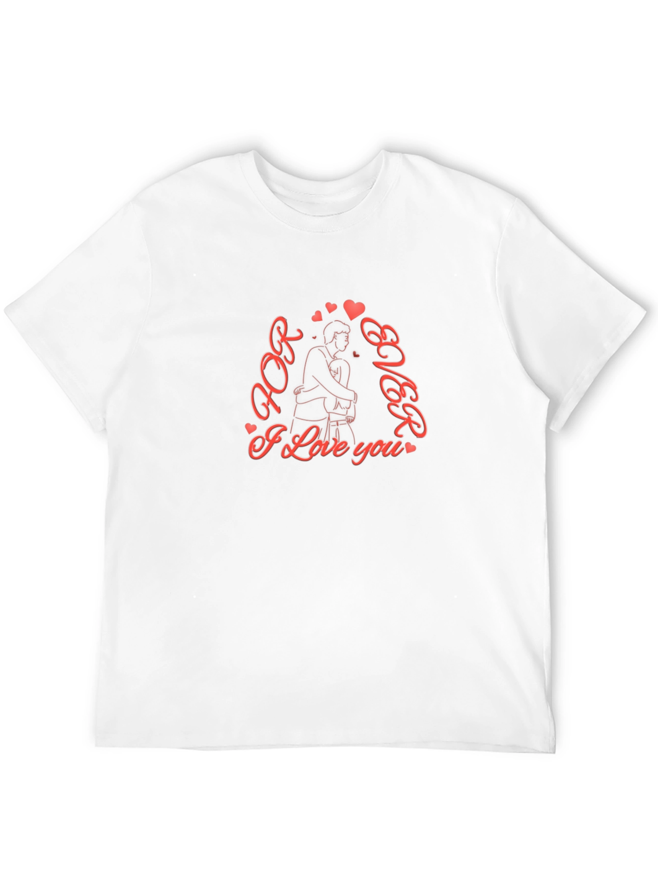 Black Forever Love Graphic Tee - Black Cotton Blend view 12