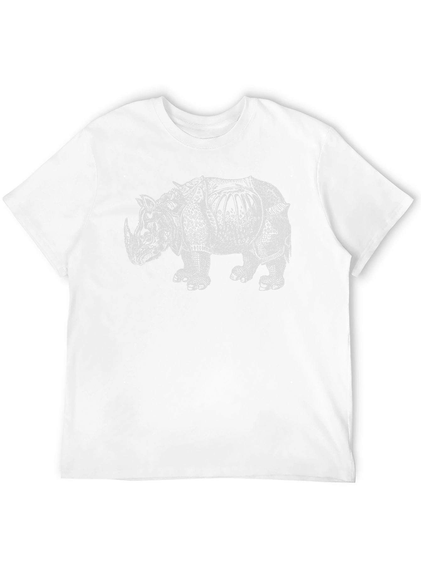 Black Rhino Graphic Tee - Stylish Black Cotton T-Shirt view 12