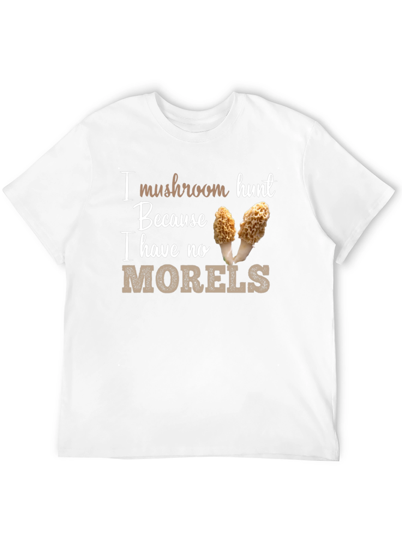 Black Mushroom Hunt T-Shirt - 'No Morels' Pun Tee view 12