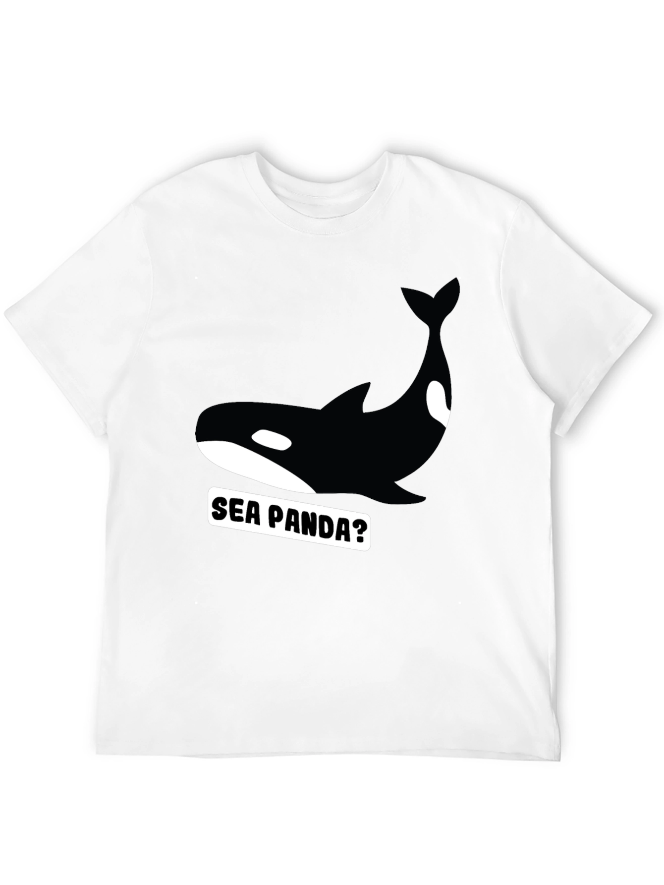 Sea Panda Graphic Tee - Black Orca T-Shirt - 12