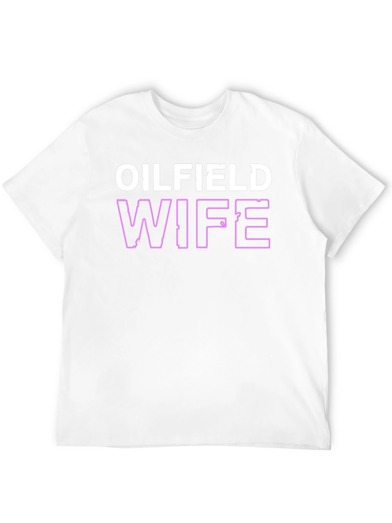 Oilfield Wife Graphic T-Shirt - Black Crew Neck Tee - 12