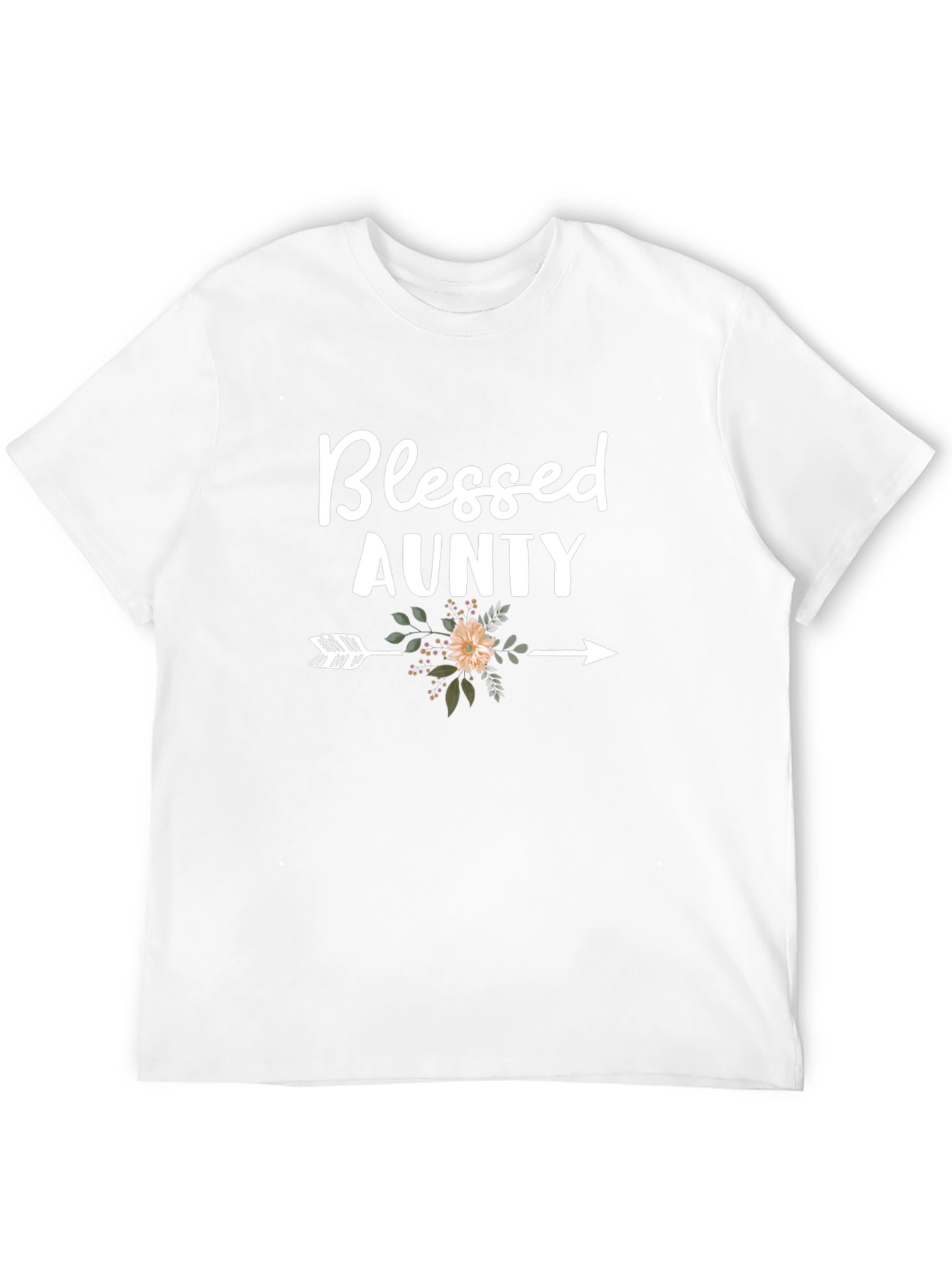 Black Blessed Aunty Arrow Graphic T-Shirt view 12