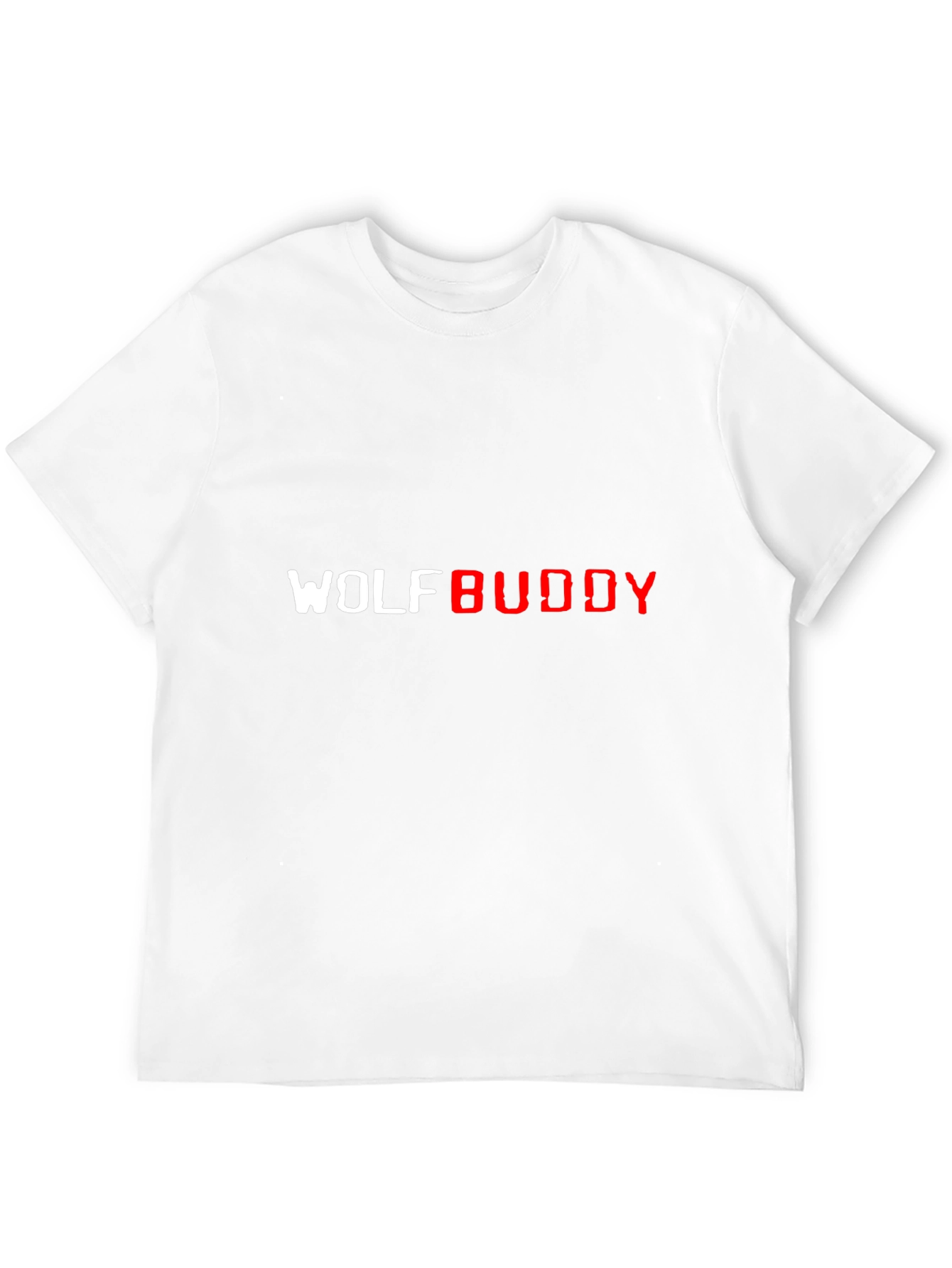 Black Wolf Buddy Graphic Tee - Black Casual T-Shirt view 12