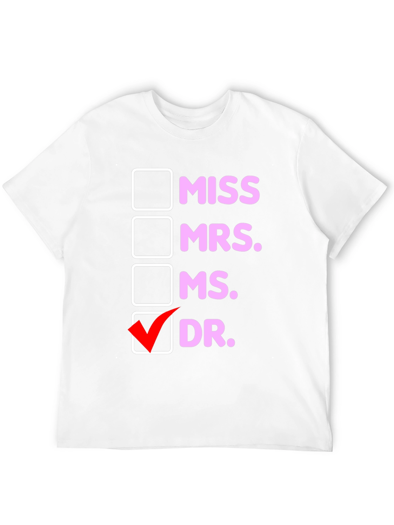 Black Funny Doctor Women's T-Shirt - Title Choice view 12