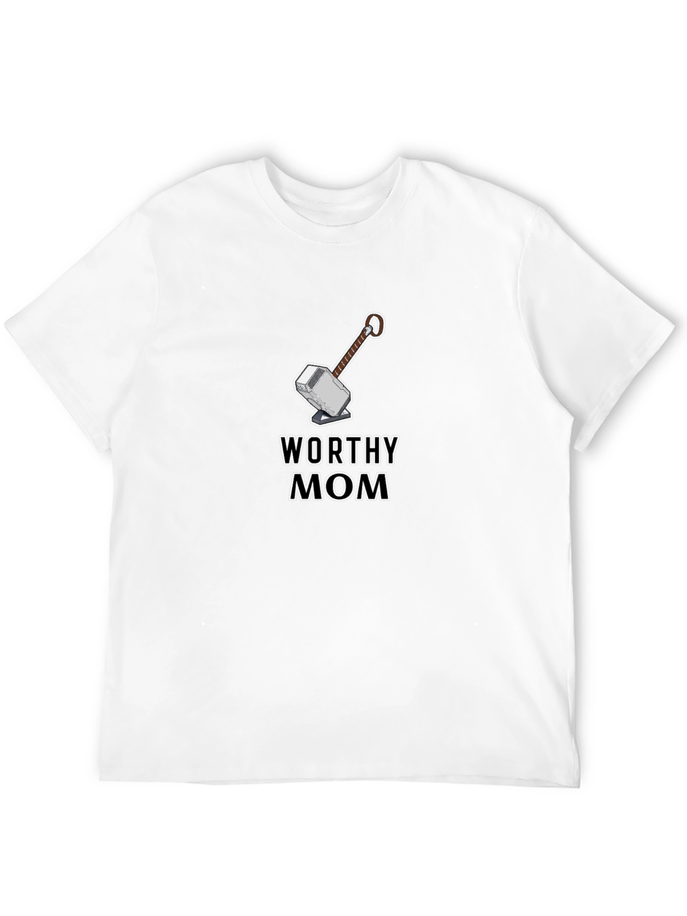 Worthy Mom Graphic Tee - Thor Hammer Design - 12