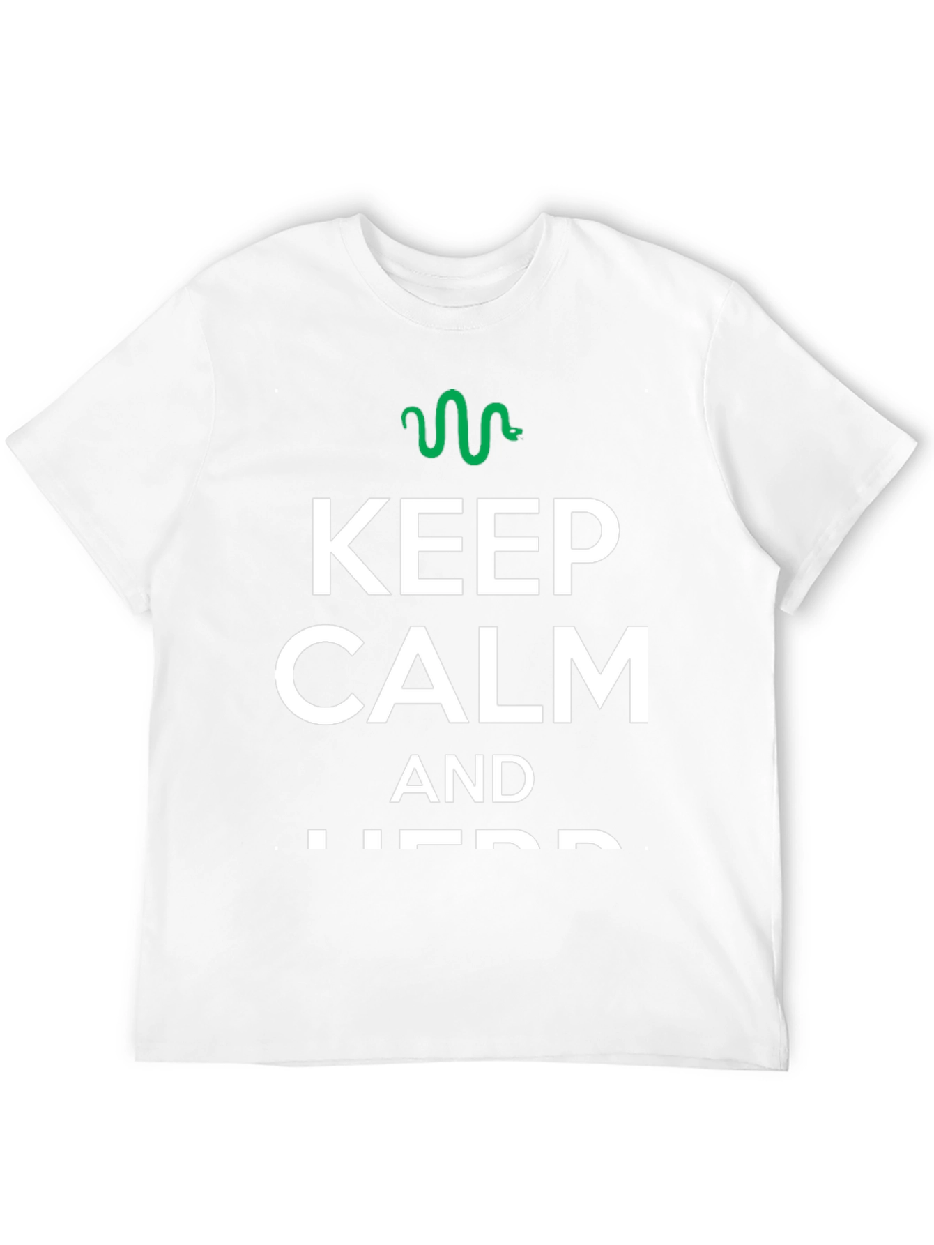Black Keep Calm and Herd T-Shirt - Funny Snake Design view 12