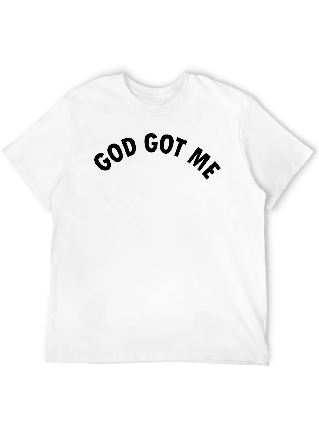 Black God Got Me Black T-Shirt view 12