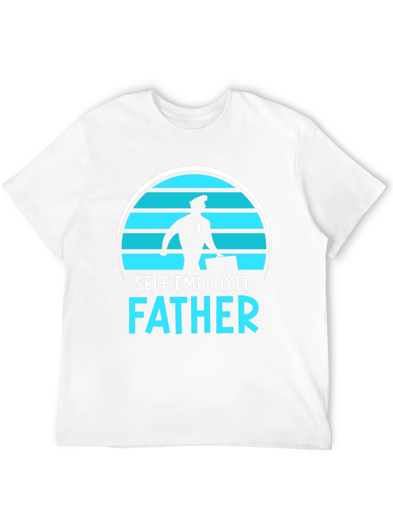 Black Self Employed Father Graphic T-Shirt view 12
