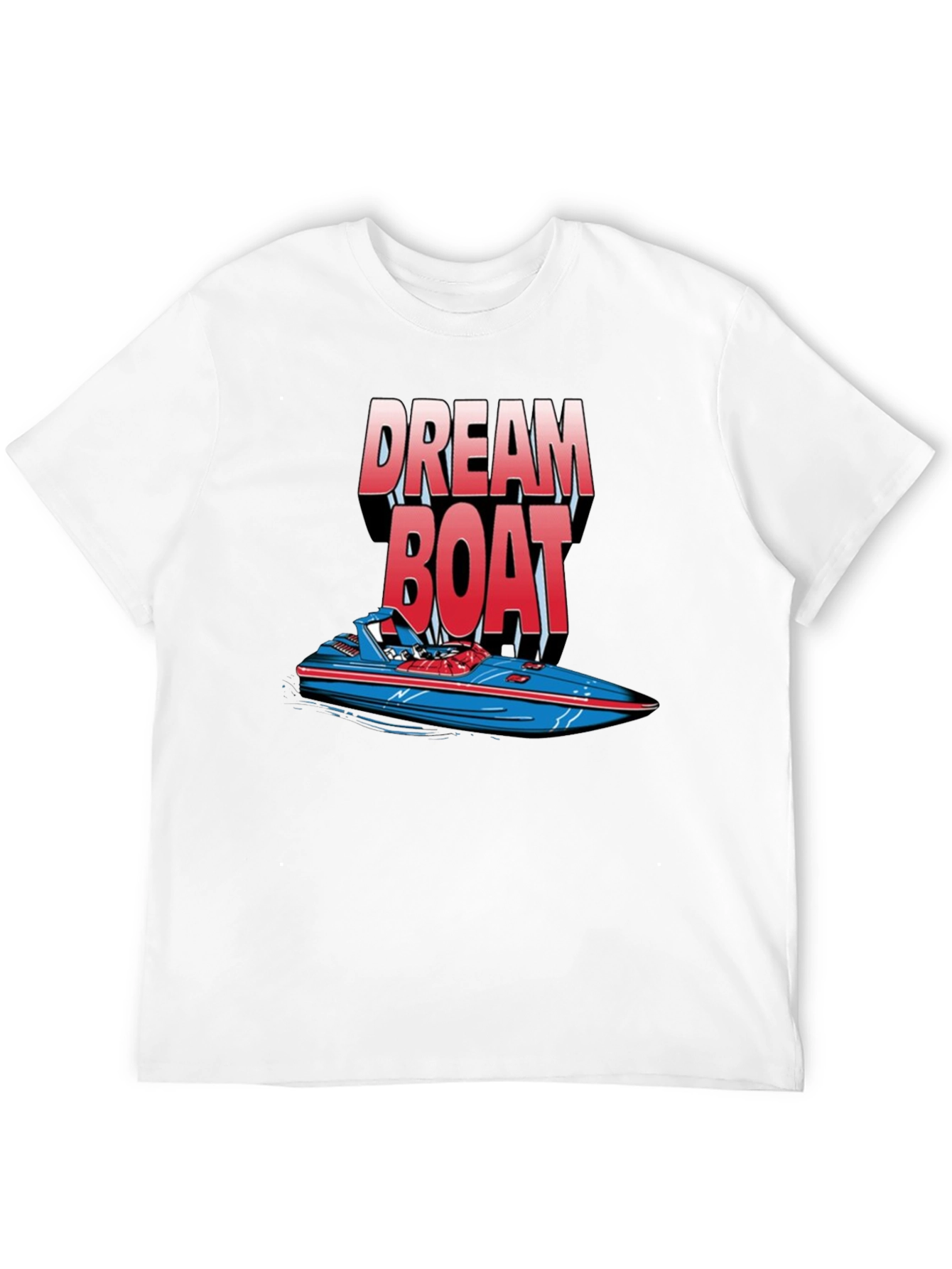 Black Dream Boat Graphic T-Shirt - Black Cotton Tee view 12