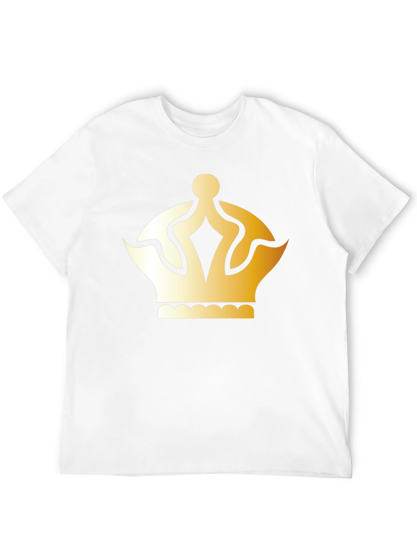 Black Gold Crown Graphic T-Shirt - Classic Style view 12