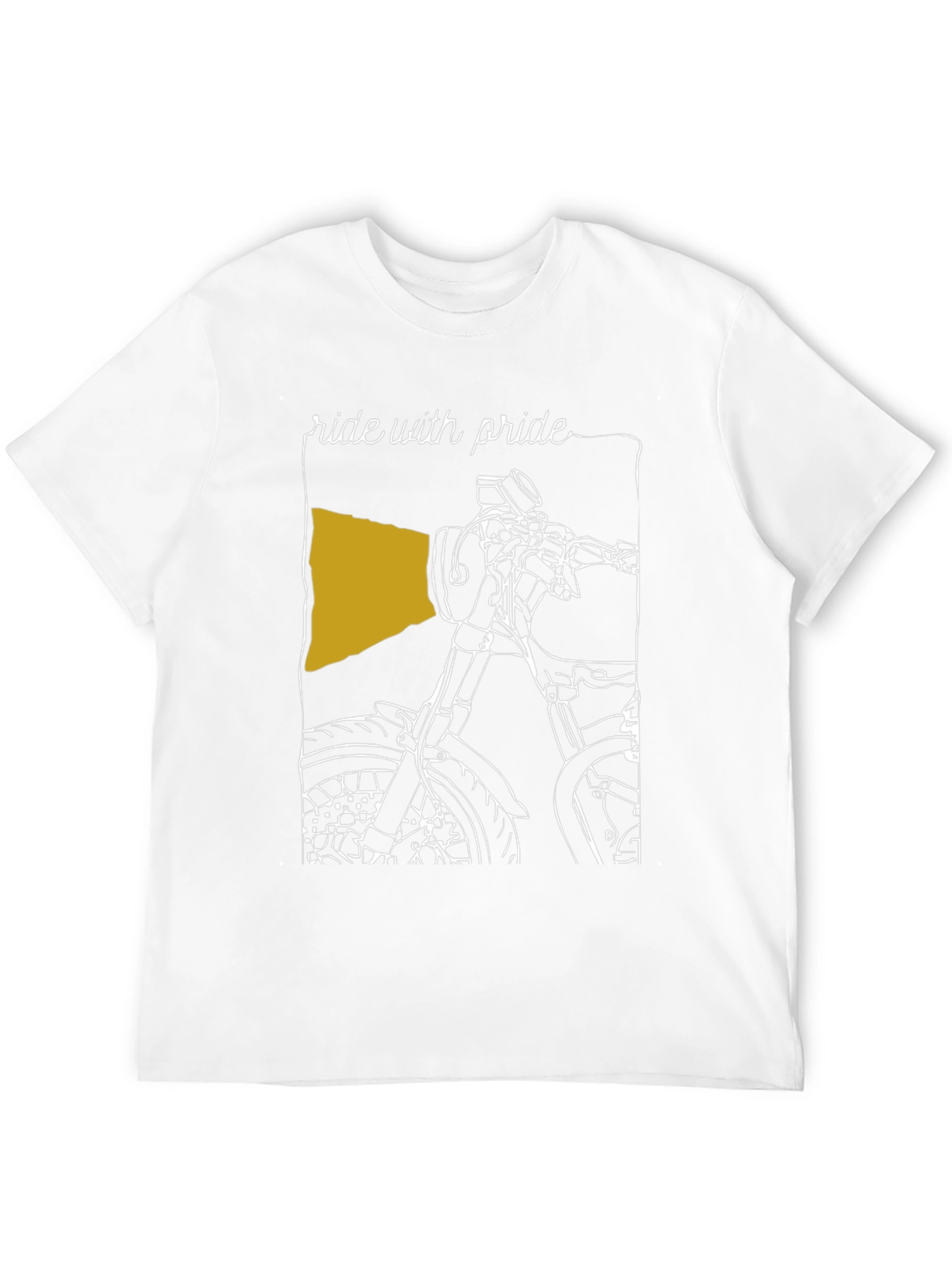 Black Ride with Pride T-Shirt - Motorcycle Design view 12