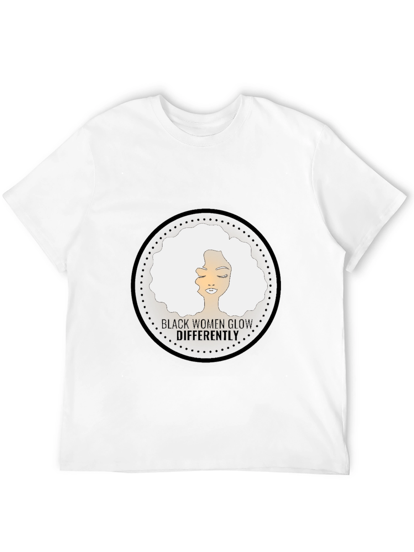 Black Black Women Glow Differently Graphic Tee view 12