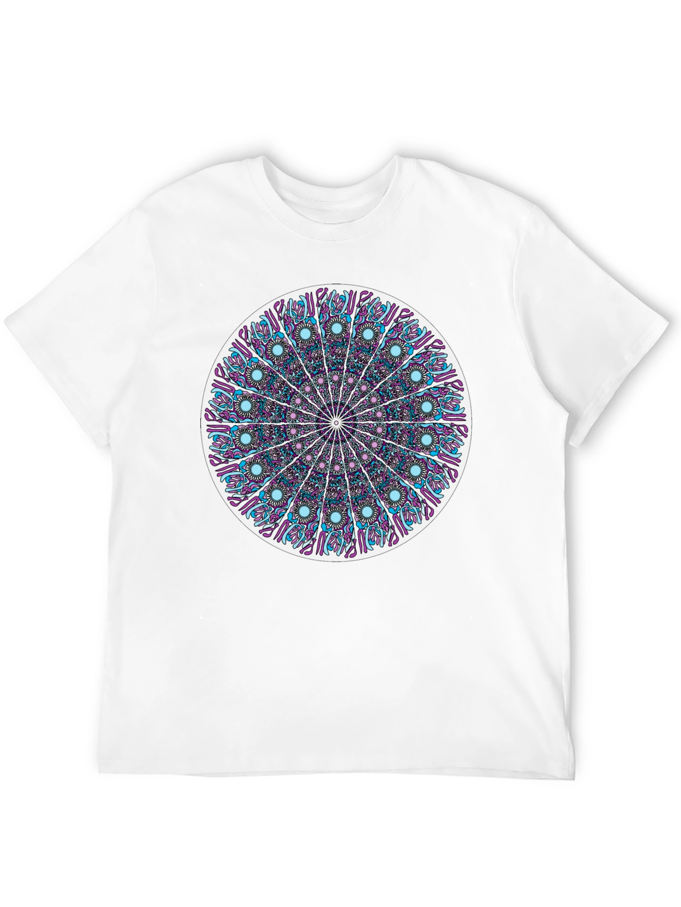 Black Mandala Graphic Tee - Stylish Unisex T-Shirt view 12