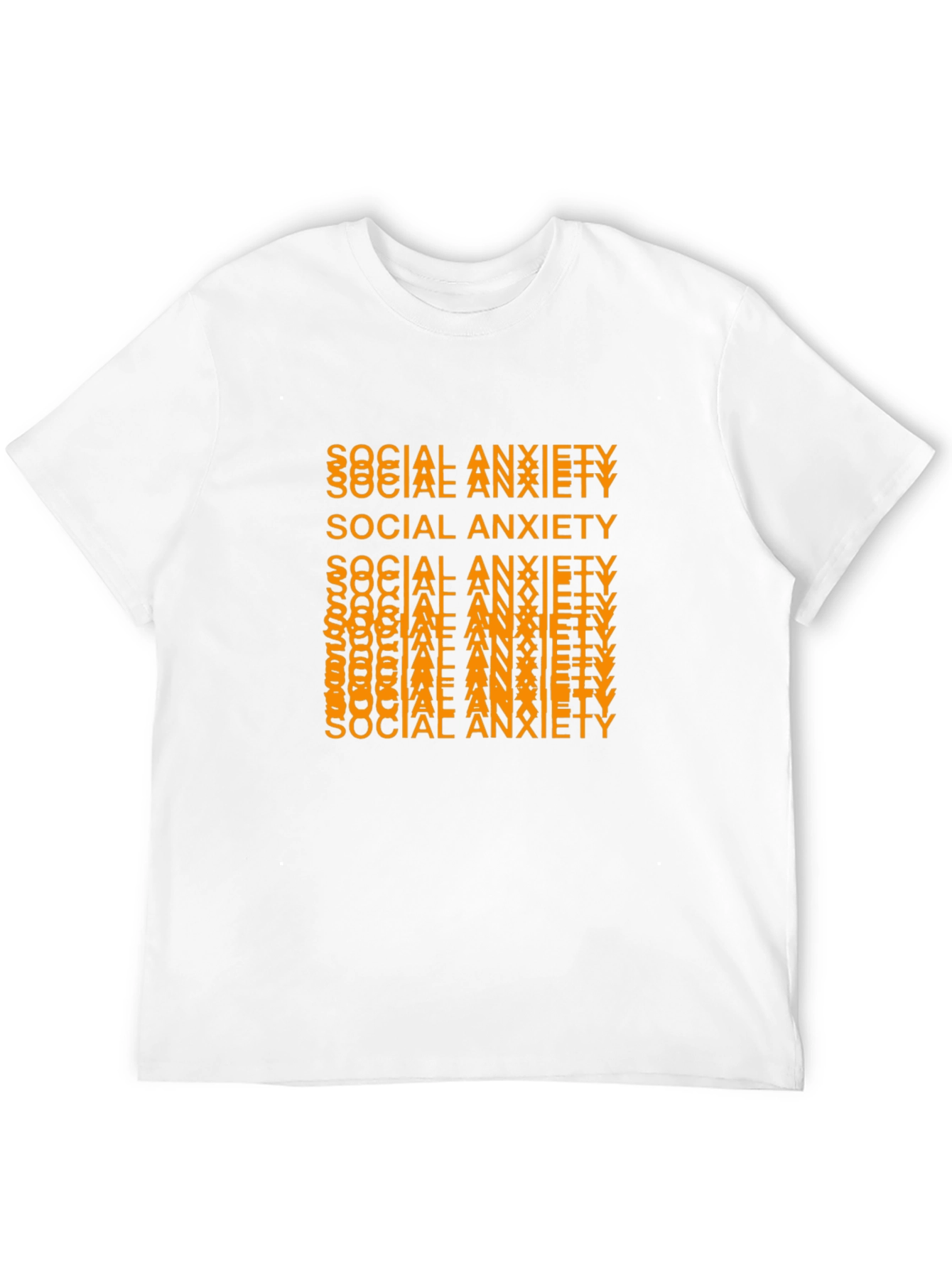 Black Social Anxiety Graphic Tee - Trendy Statement Shirt view 12