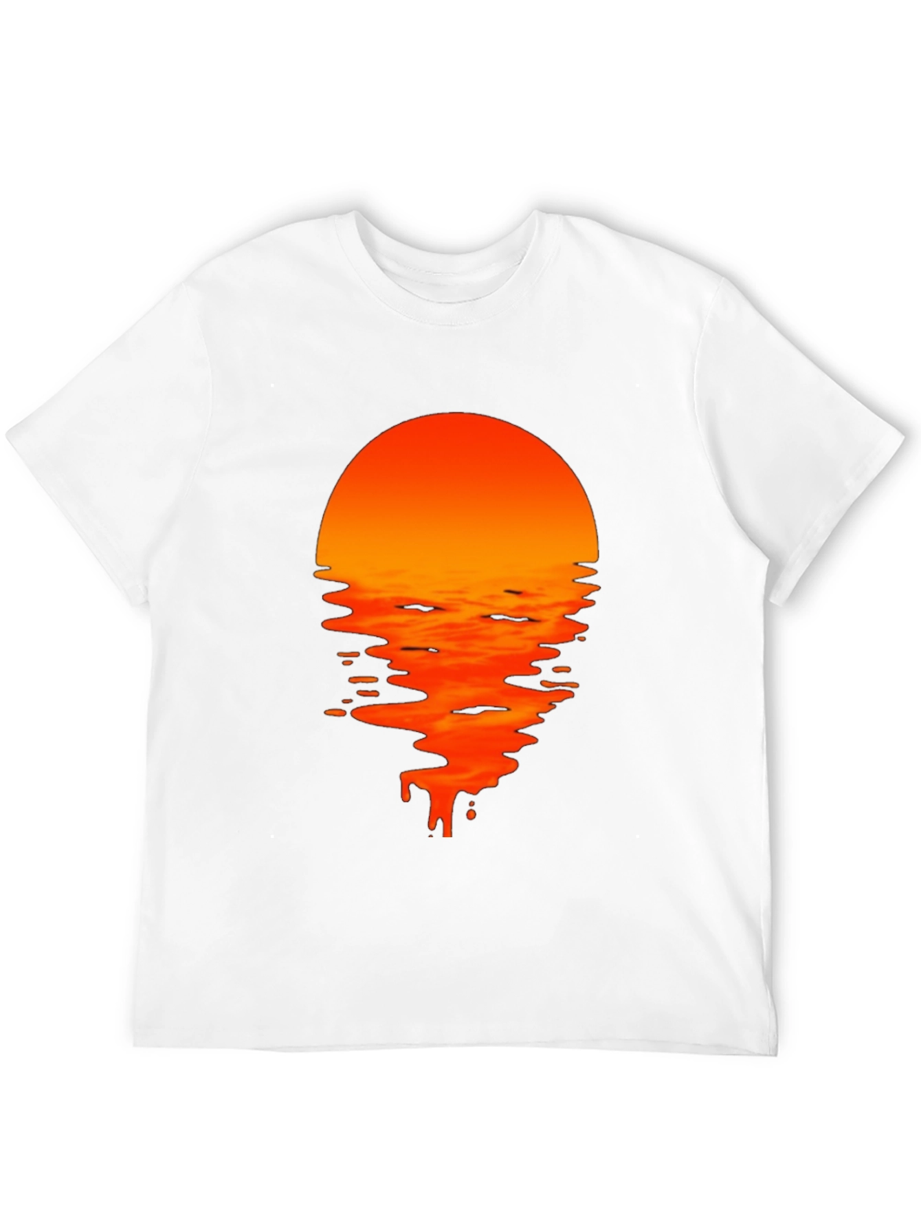 Black Sunset Drip Graphic Tee - Black view 12