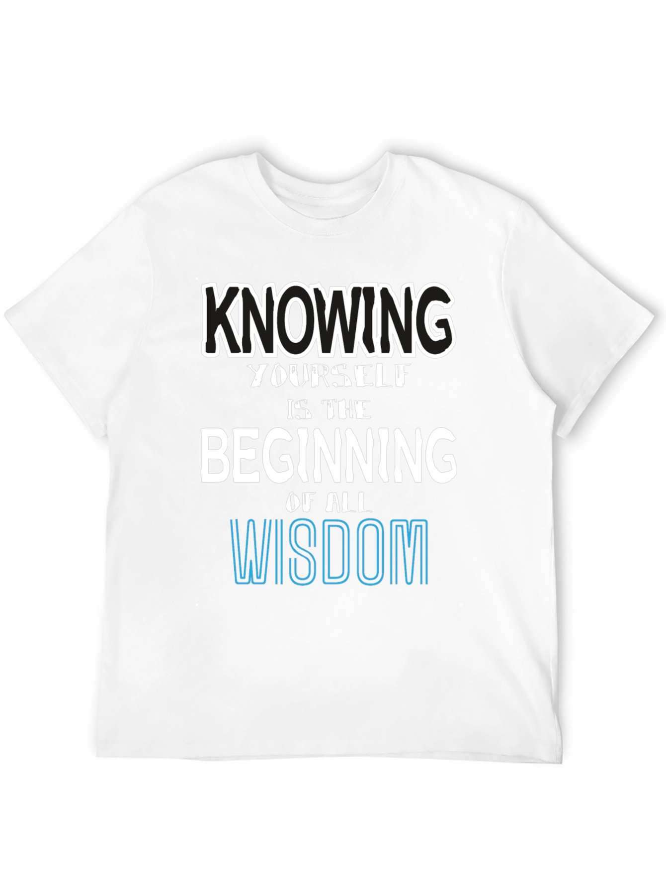 Black Knowing Yourself Wisdom Graphic Tee view 12