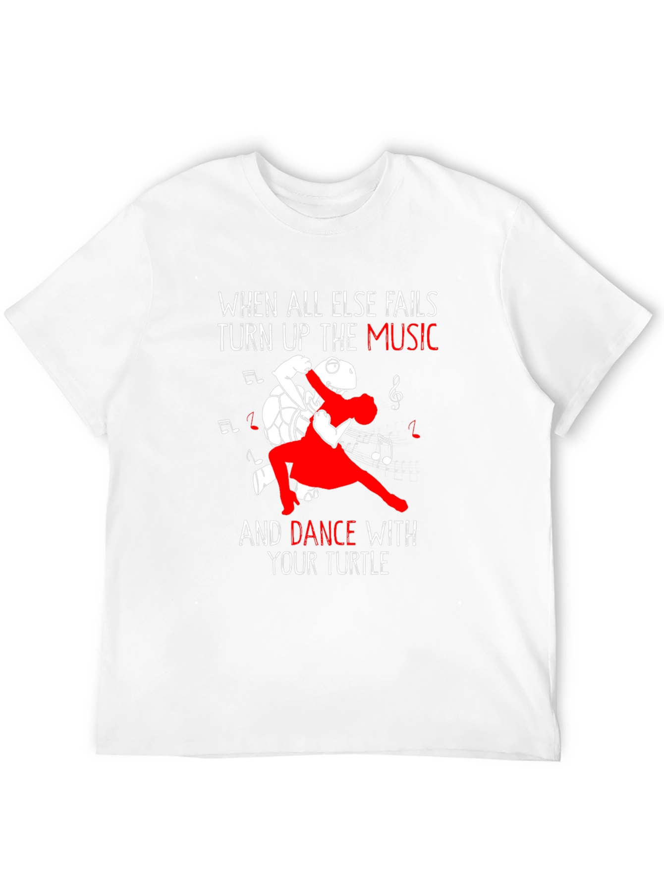 Black Dance with Your Turtle Graphic T-Shirt view 12