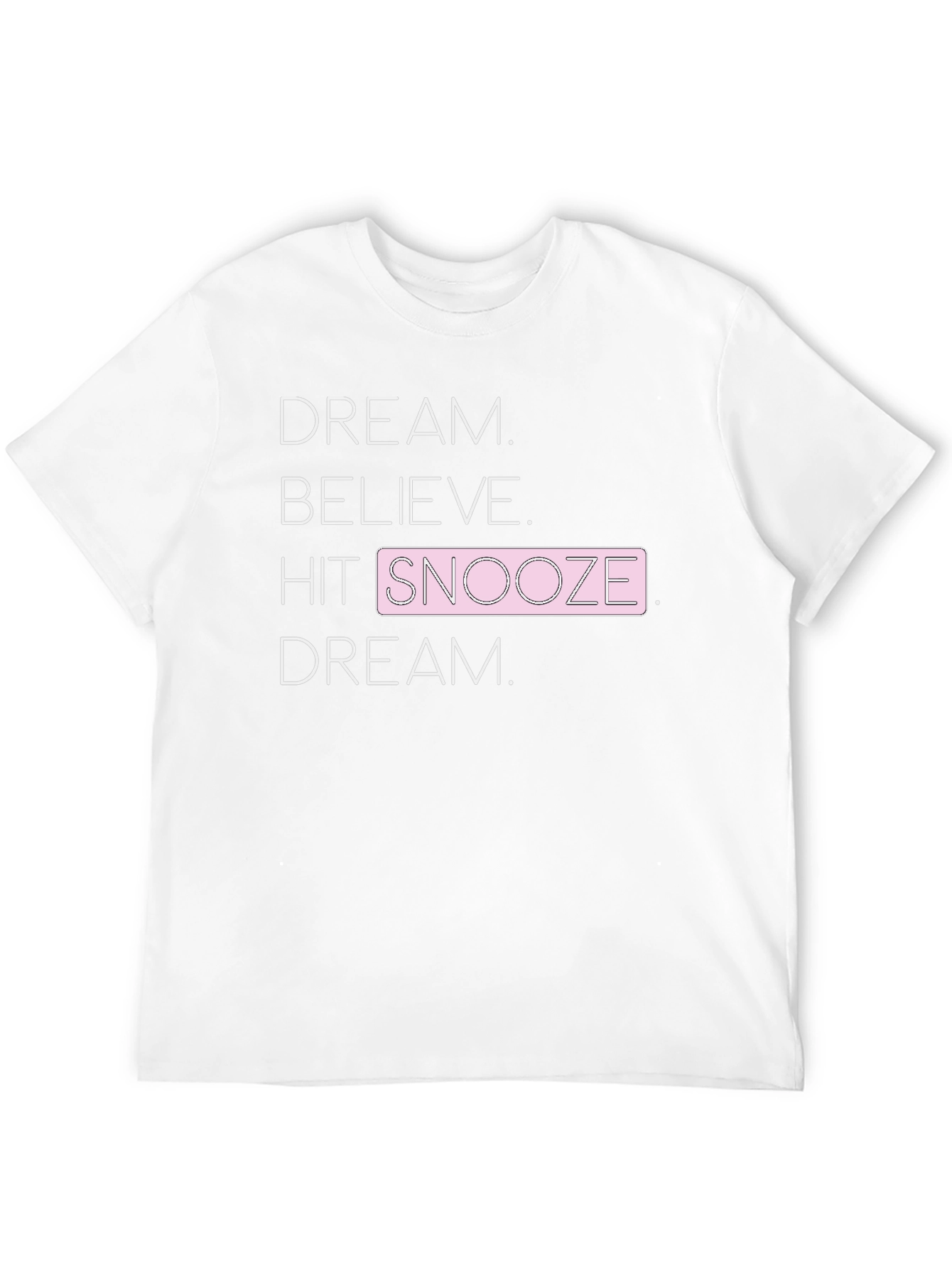 Black Dream Believe Snooze Graphic Tee view 12
