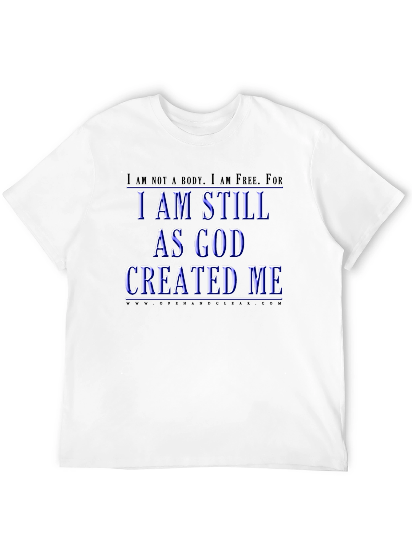 Black I Am Still As God Created Me T-Shirt view 12