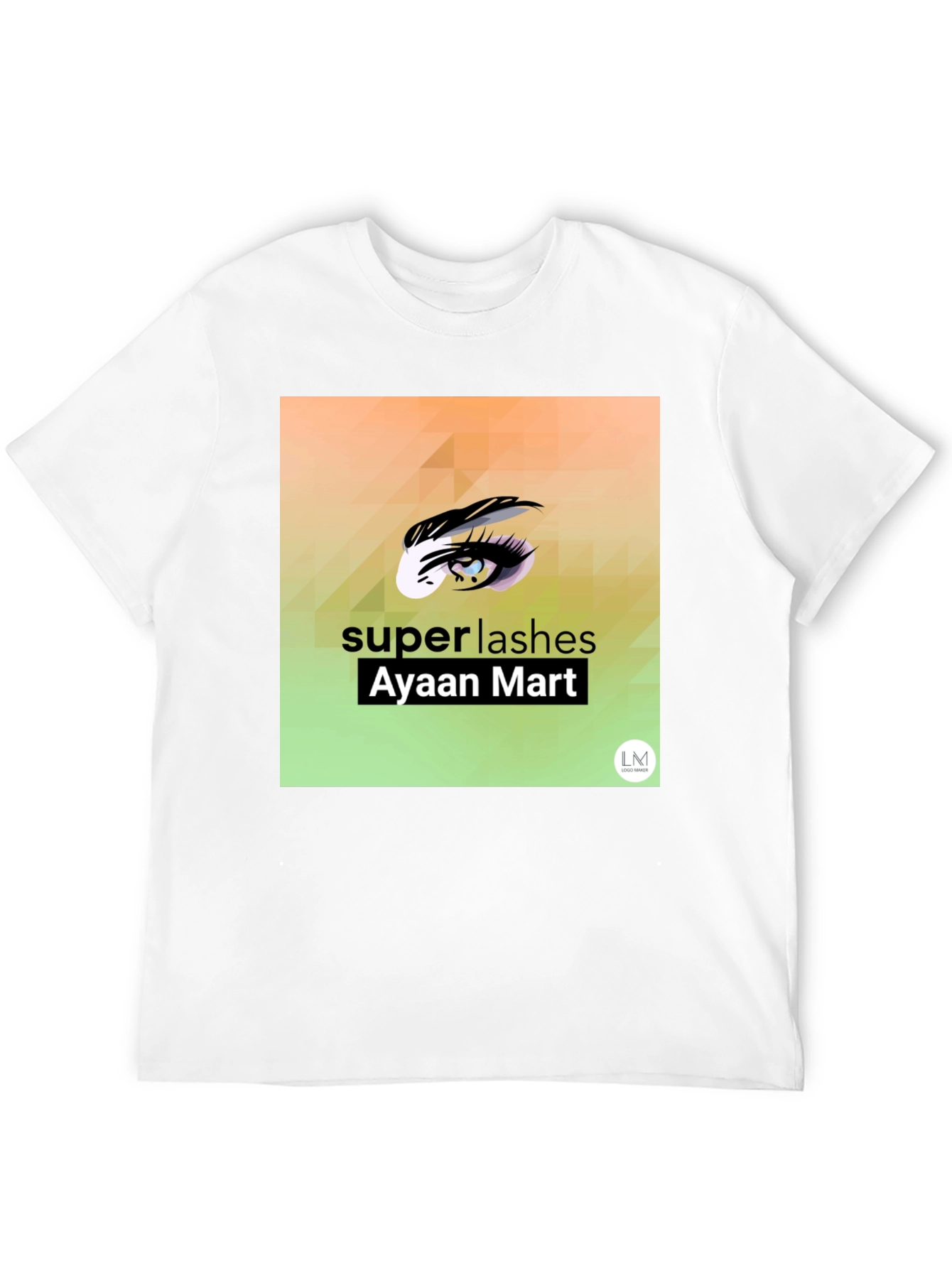 Black Super Lashes Graphic Tee - Eye Design view 12