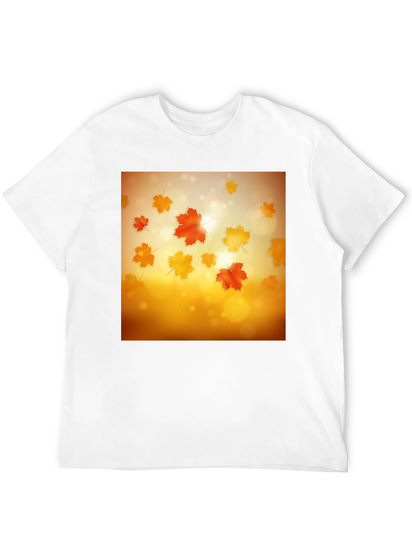 Black Autumn Leaves T-Shirt - Seasonal Style view 12