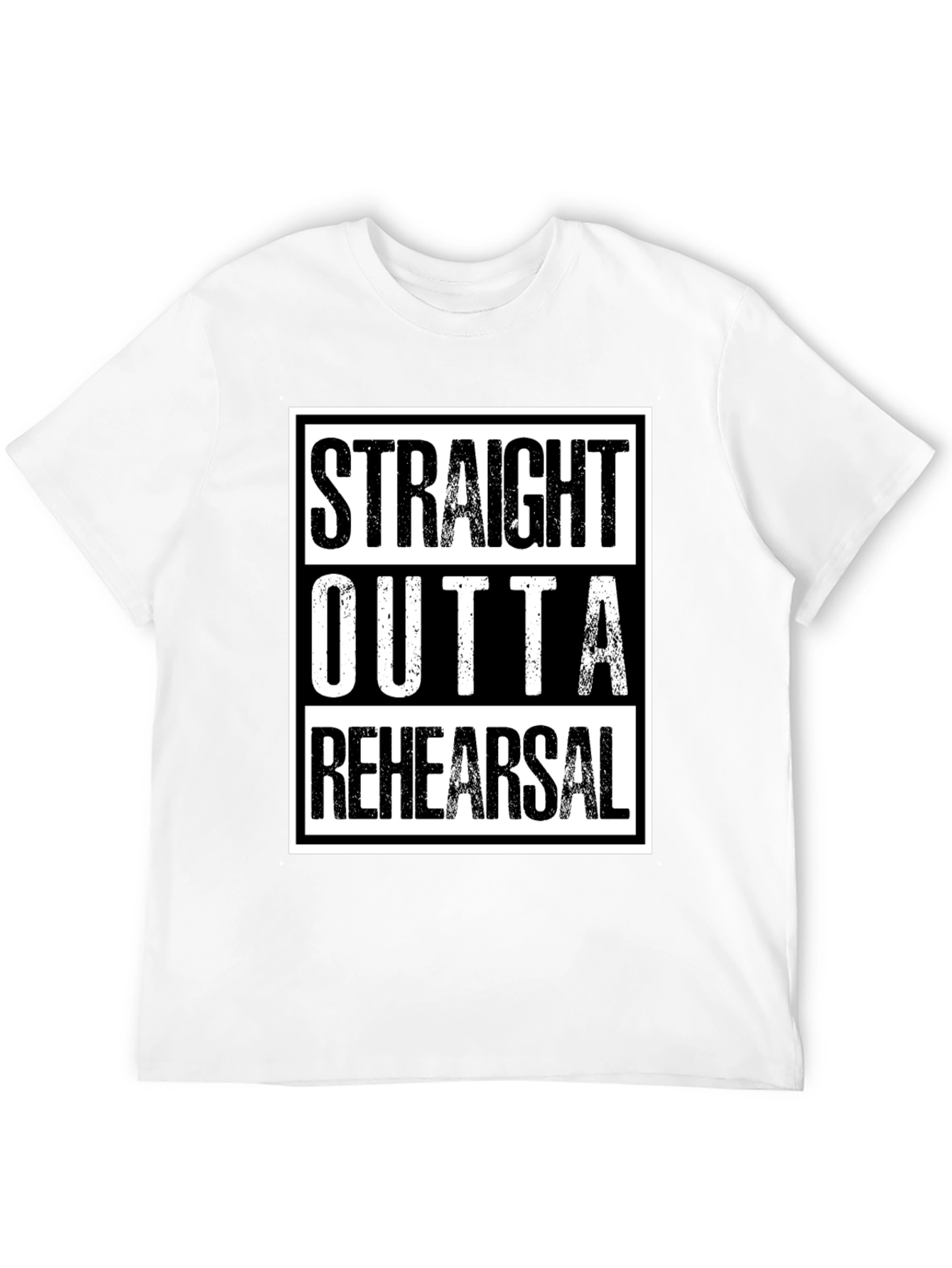 Black Straight Outta Rehearsal Graphic Tee view 12