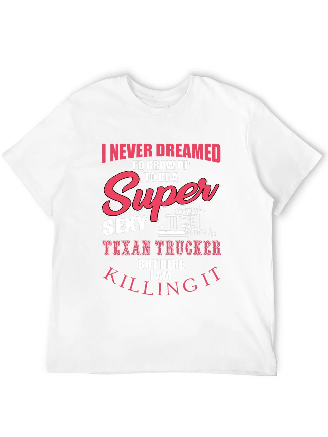 Black Sexy Texan Trucker T-Shirt - Funny Novelty Tee view 12