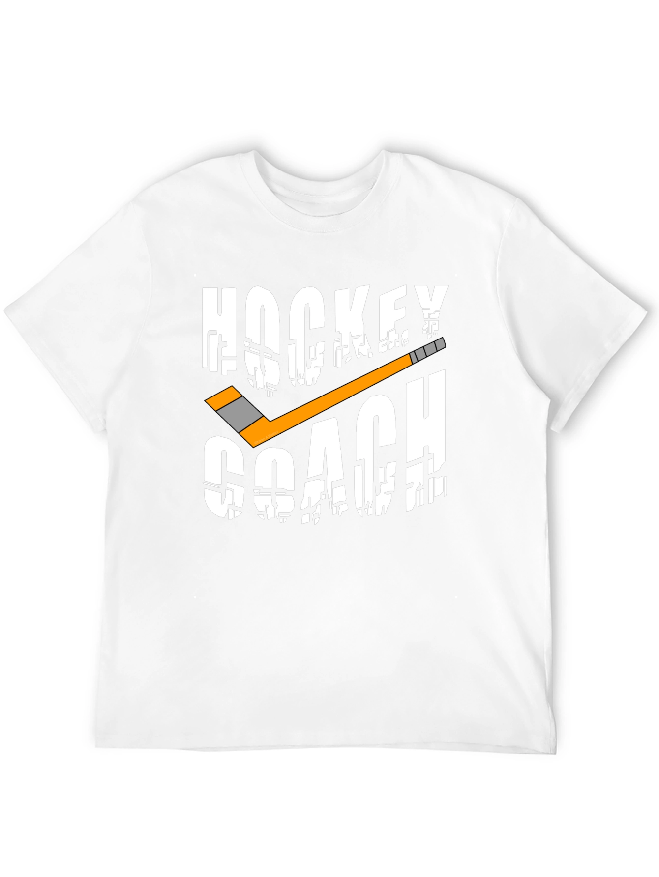 Black Hockey Coach Graphic T-Shirt view 12