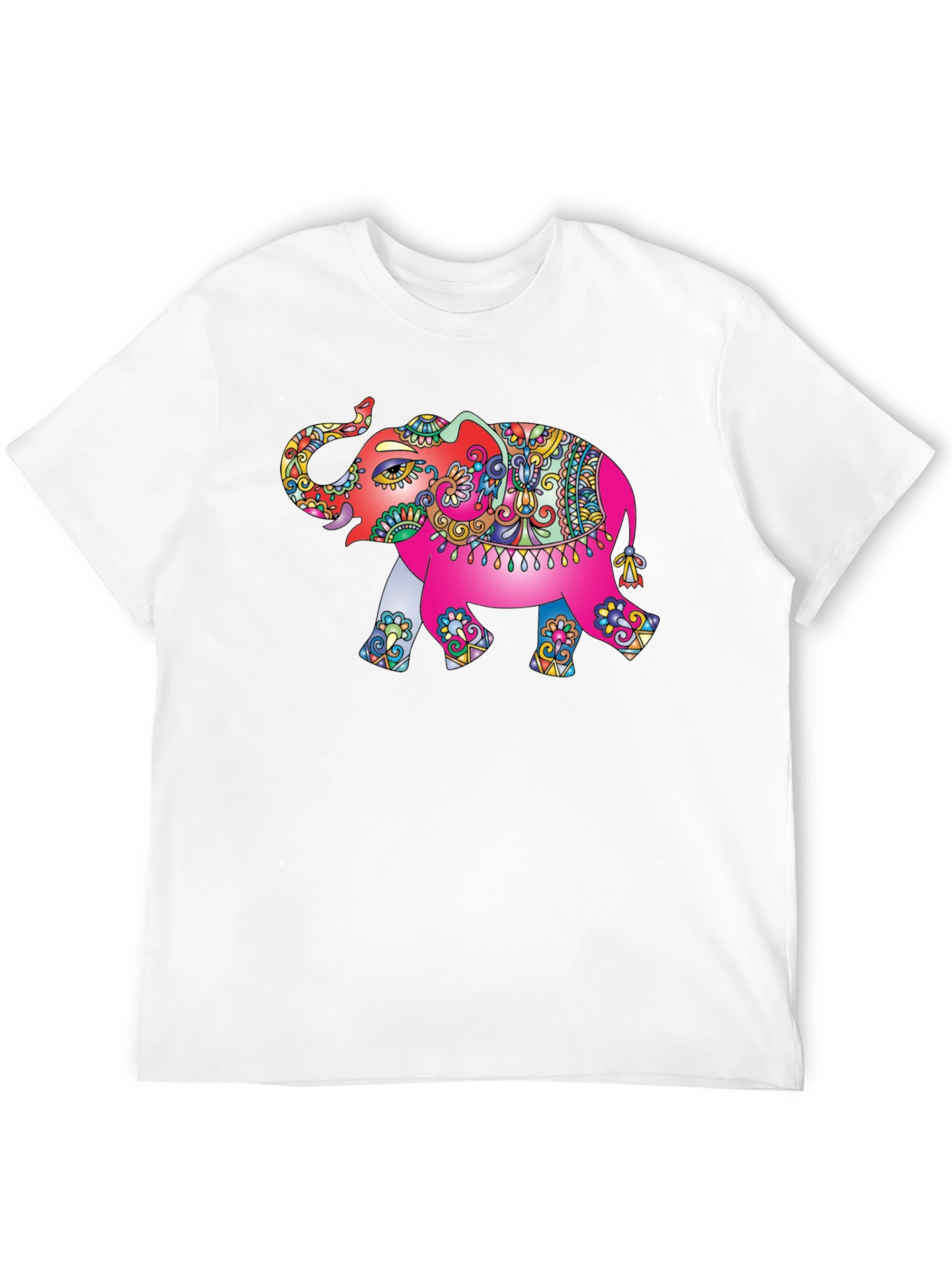 Black Elephant Graphic Tee - Vibrant Design view 12