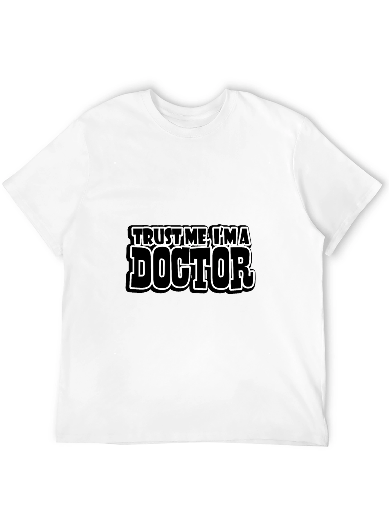 Black Trust Me I'm A Doctor Novelty Graphic Tee view 12