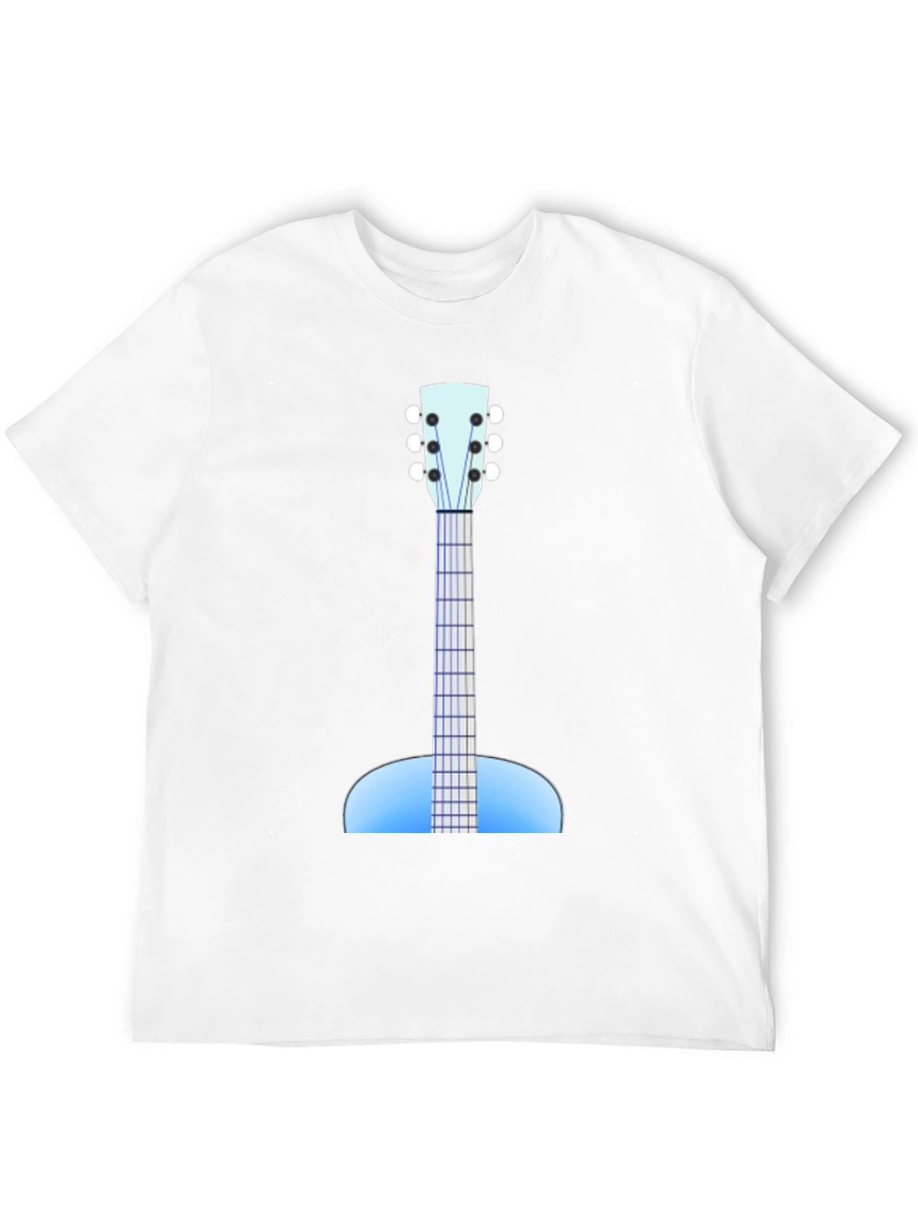 Black Guitar Graphic Black Tee - Music Lover's Apparel view 12