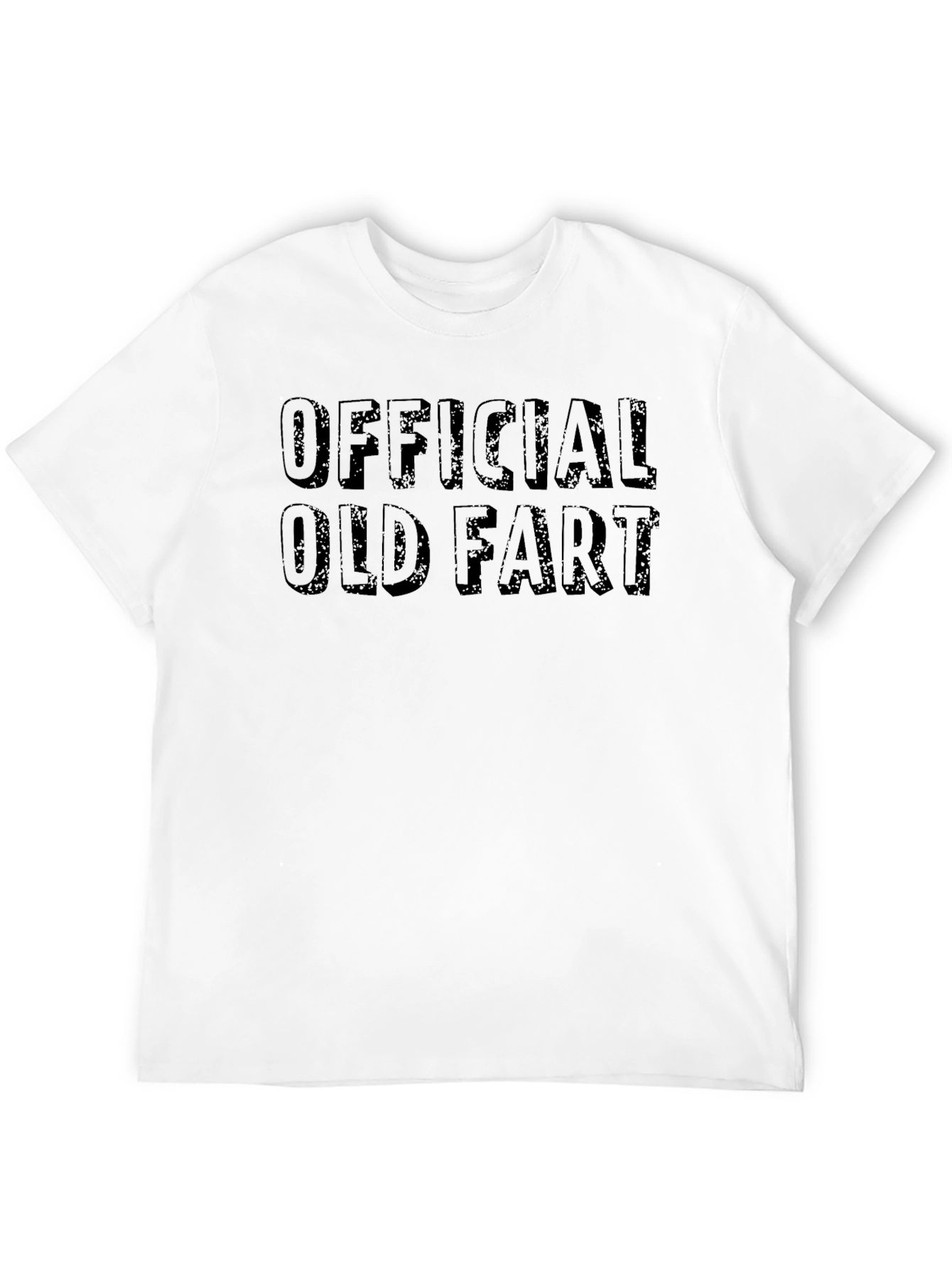 Black Official Old Fart Black T-Shirt - Humorous Tee view 12