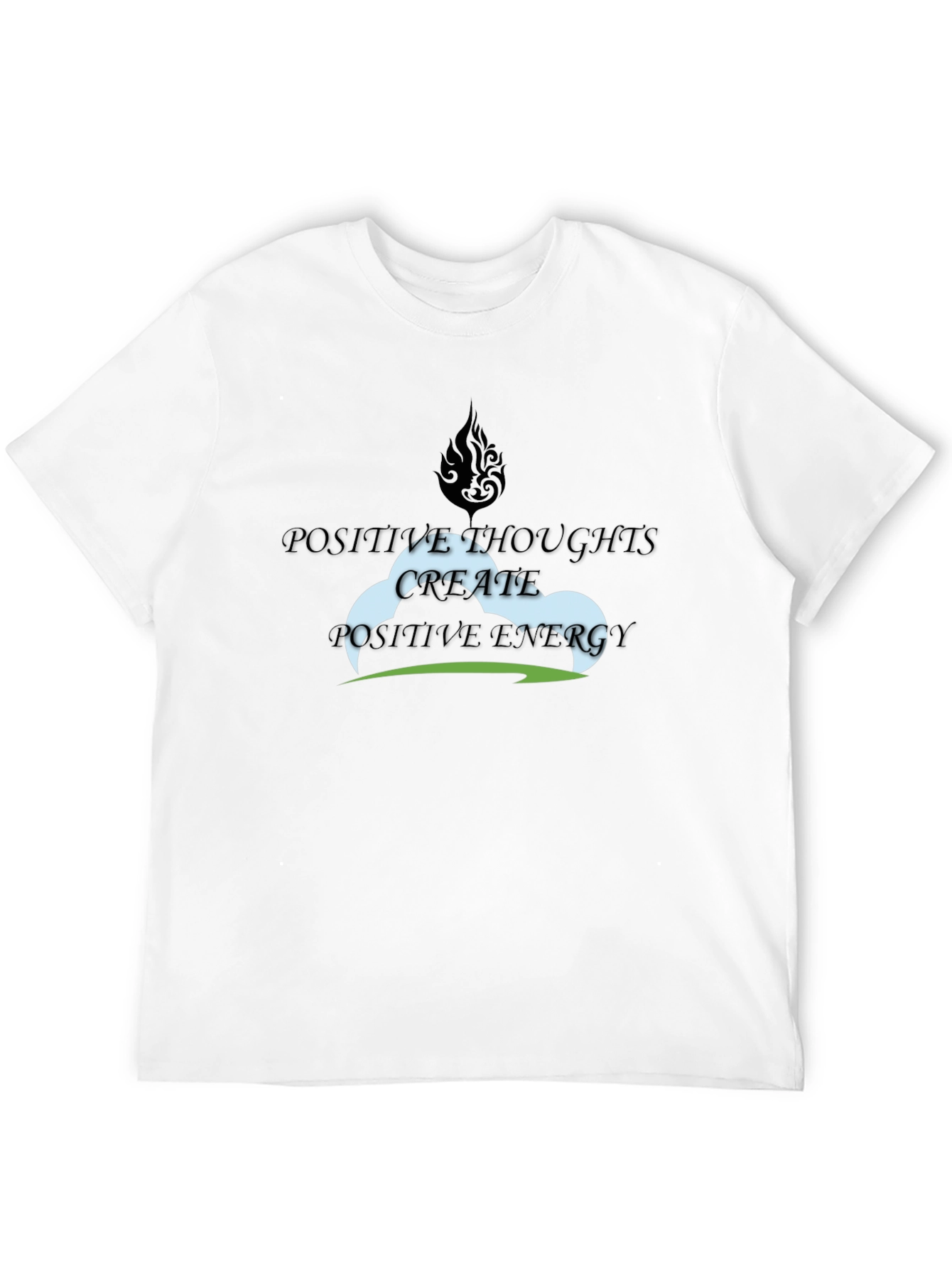 Black Positive Thoughts T-Shirt view 12