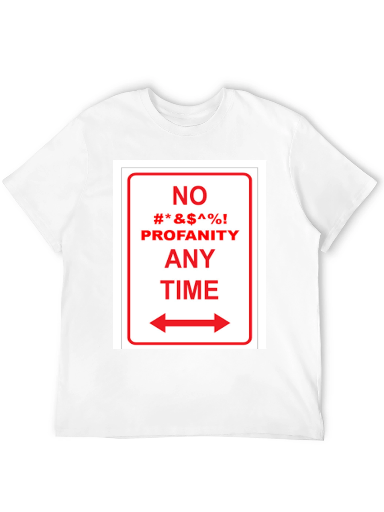 Black No Profanity Anytime Graphic Tee view 12