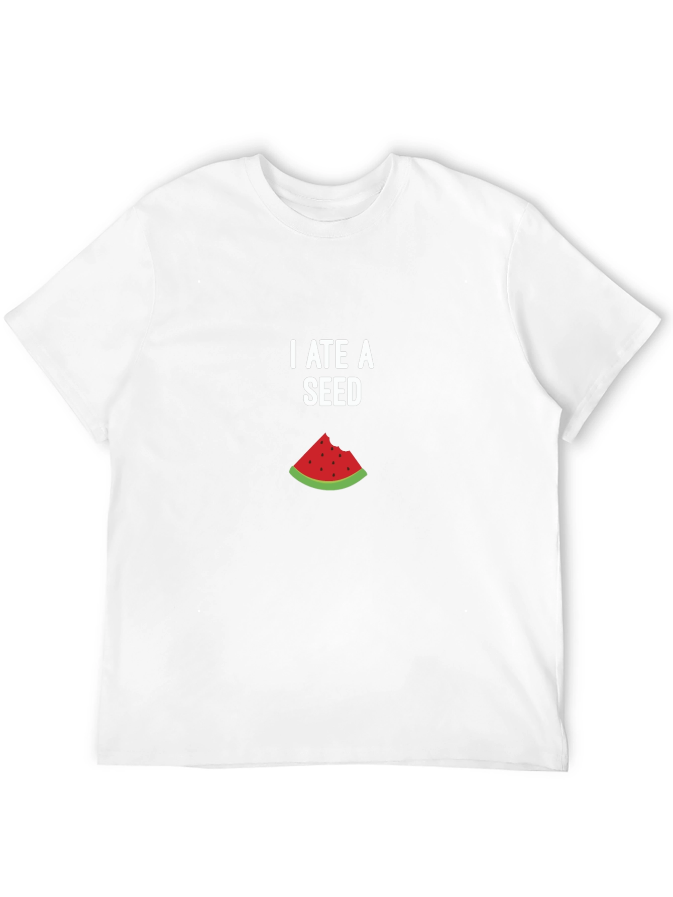 Black I Ate A Seed T-Shirt - Funny Watermelon Graphic Tee view 12