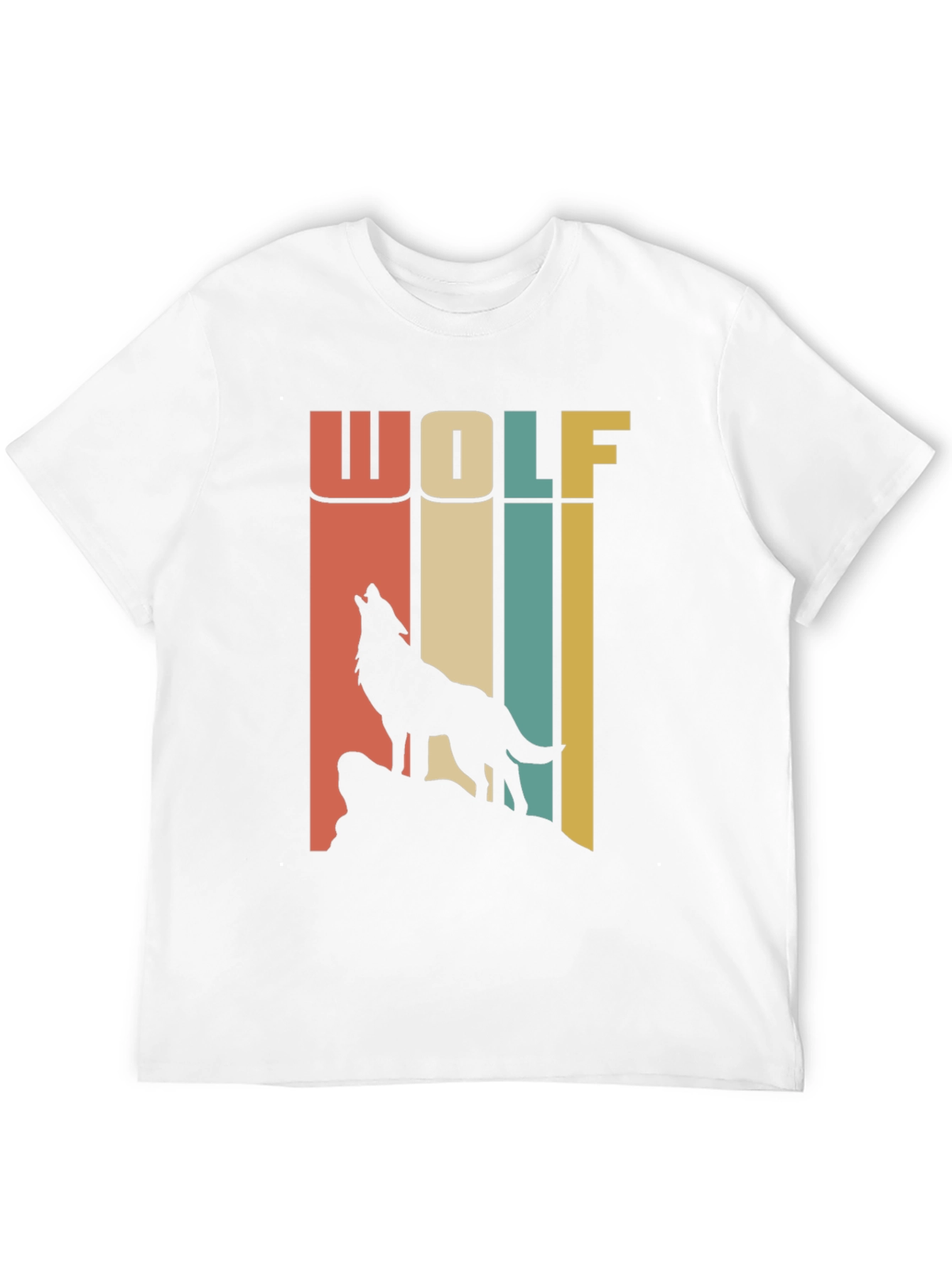 Black Retro Wolf T-Shirt - Vintage Style Graphic Tee view 12