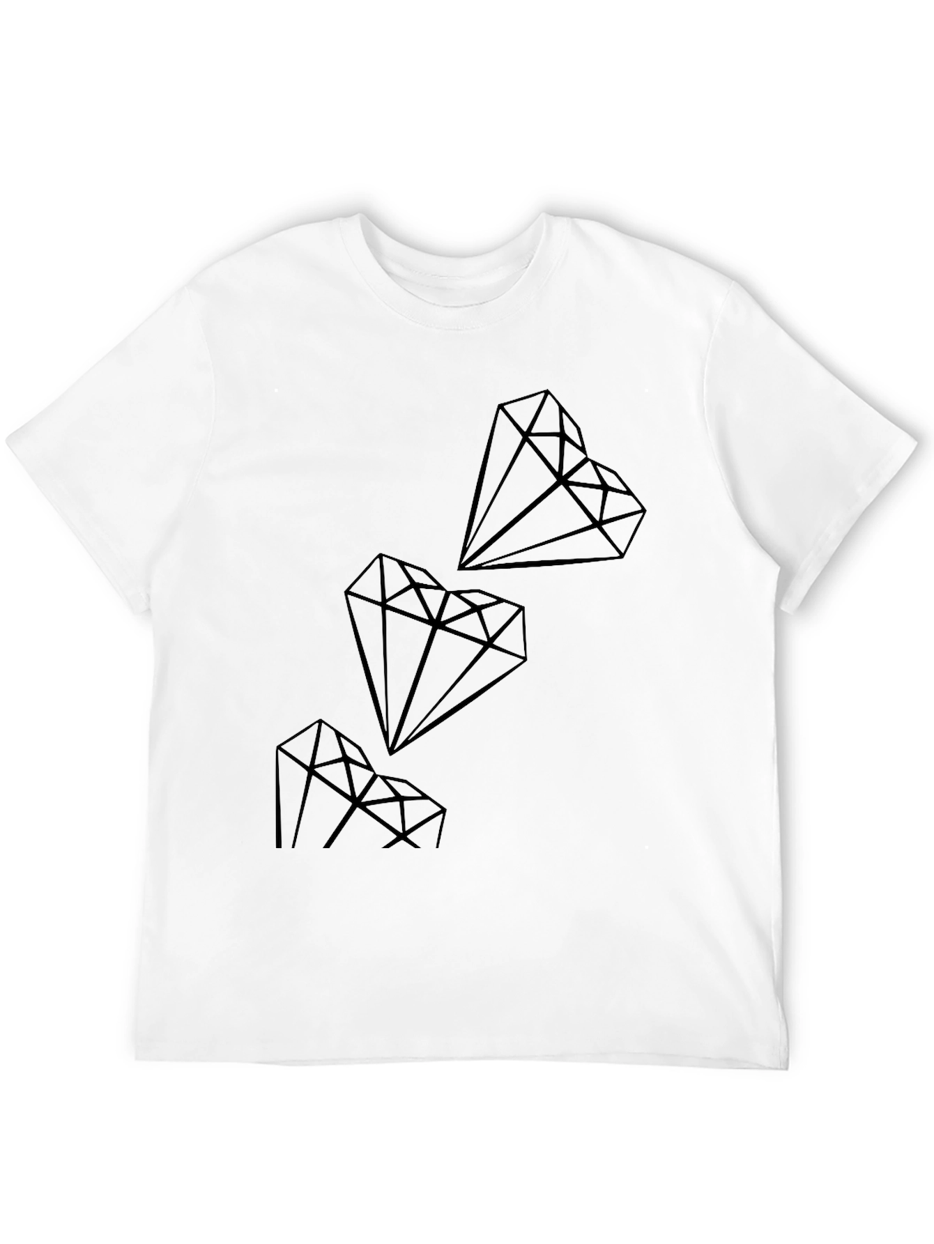 Black Diamond Graphic Black T-Shirt view 12