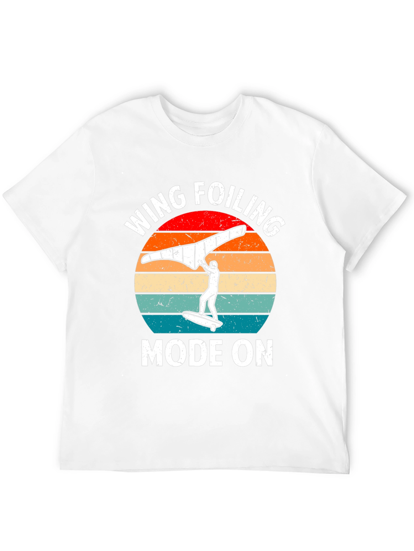 Black Wing Foiling Mode On Graphic Tee view 12