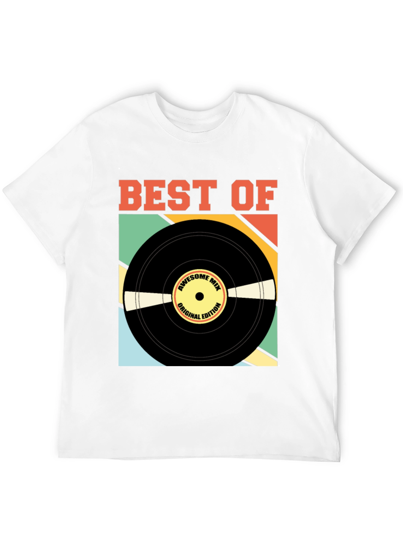 Black Best Of Vinyl Record Graphic Tee view 12