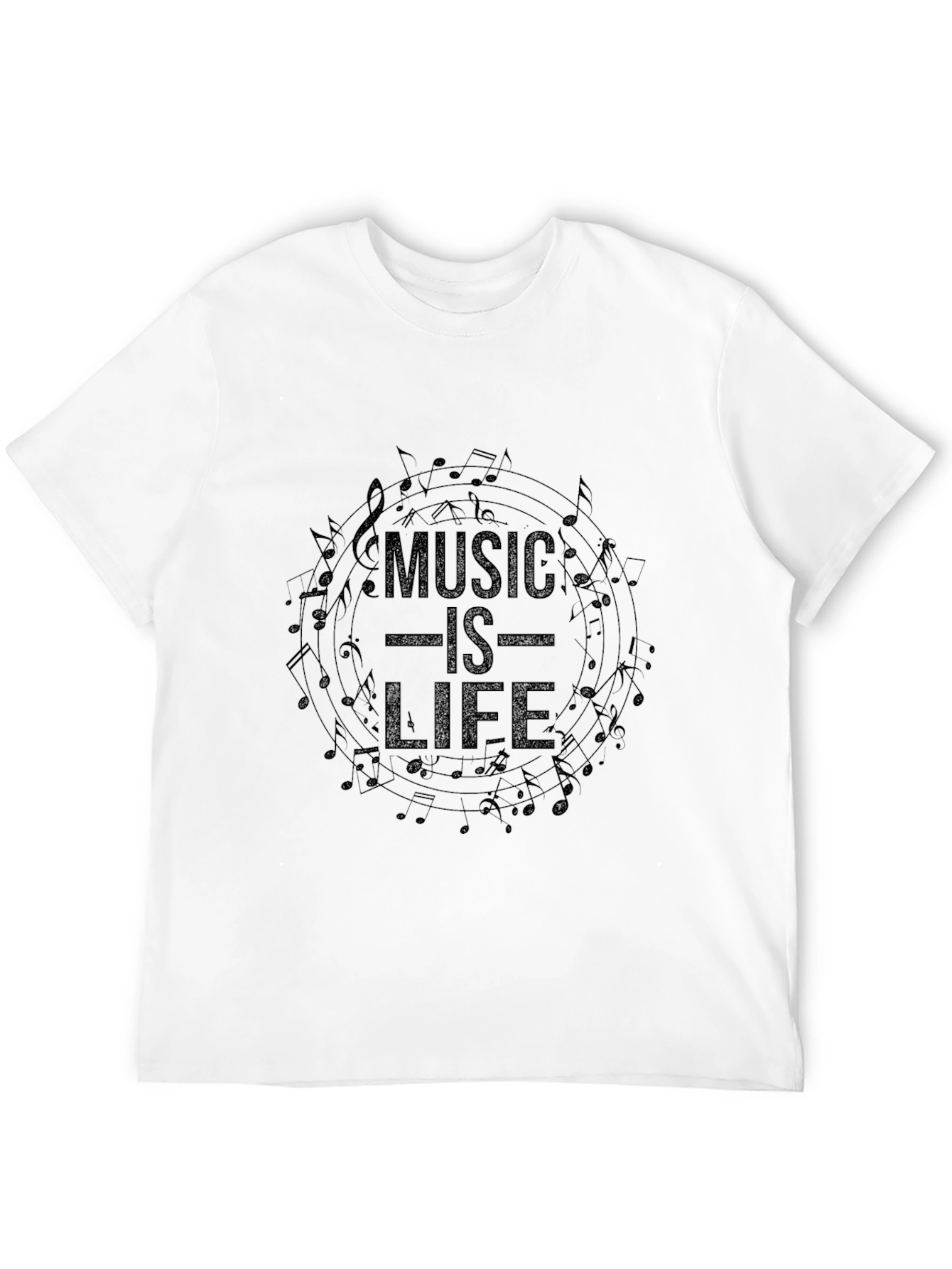 Black Music is Life Graphic T-Shirt - Black view 12