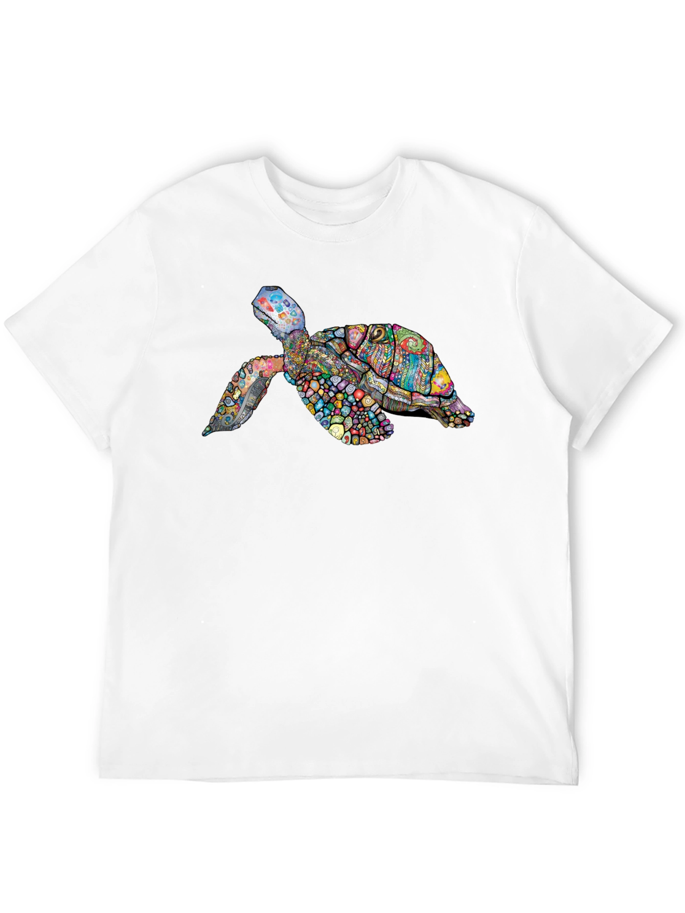 Black Turtle Graphic Print Black Tee view 12