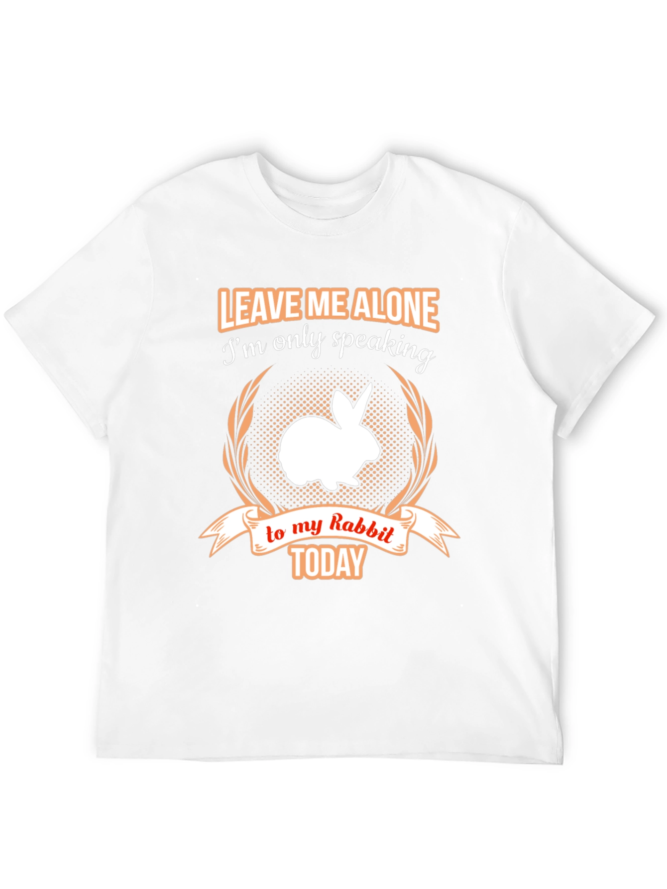 Black Leave Me Alone Rabbit T-Shirt view 12