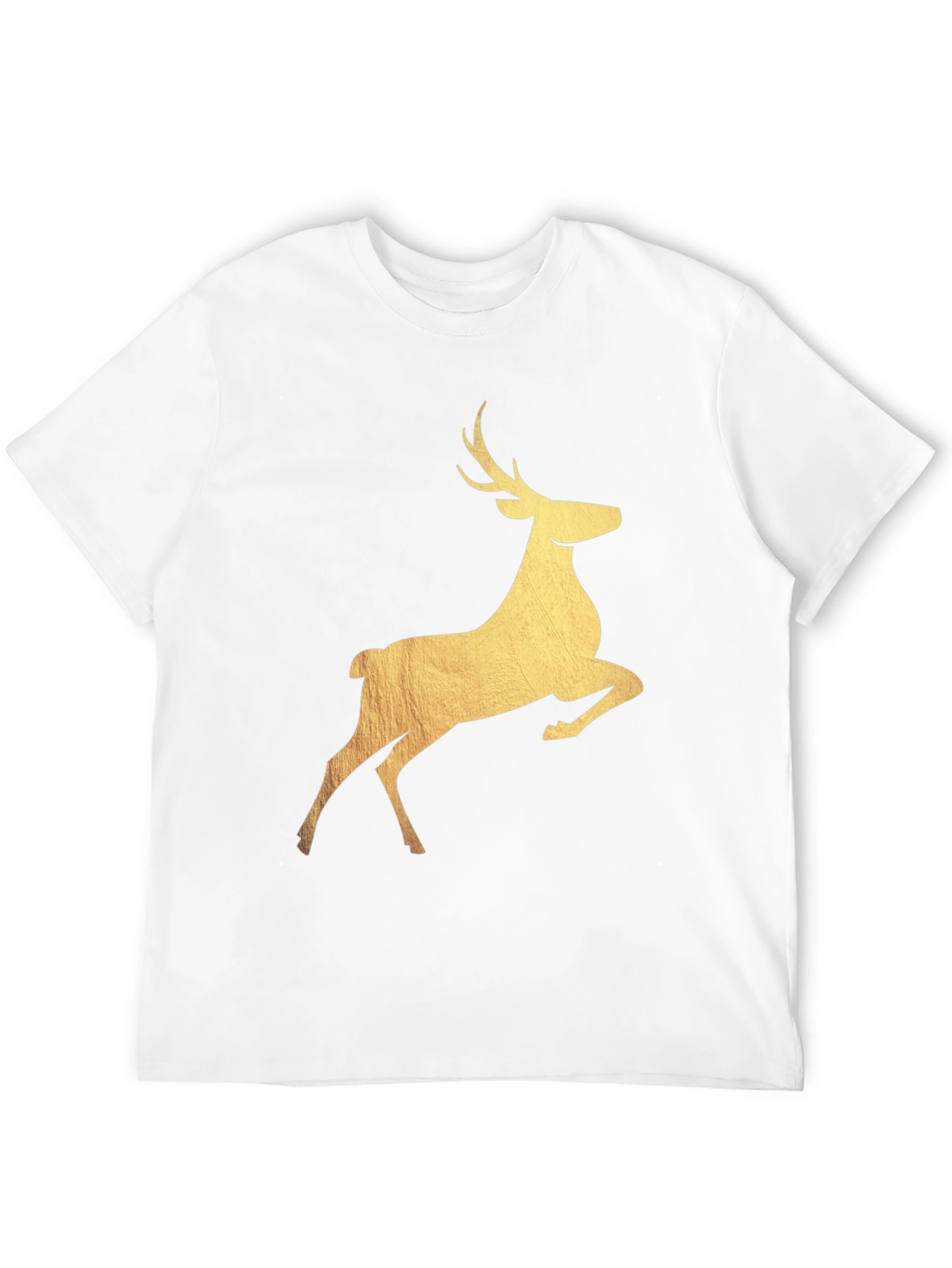 Black Reindeer Graphic Black T-Shirt view 12