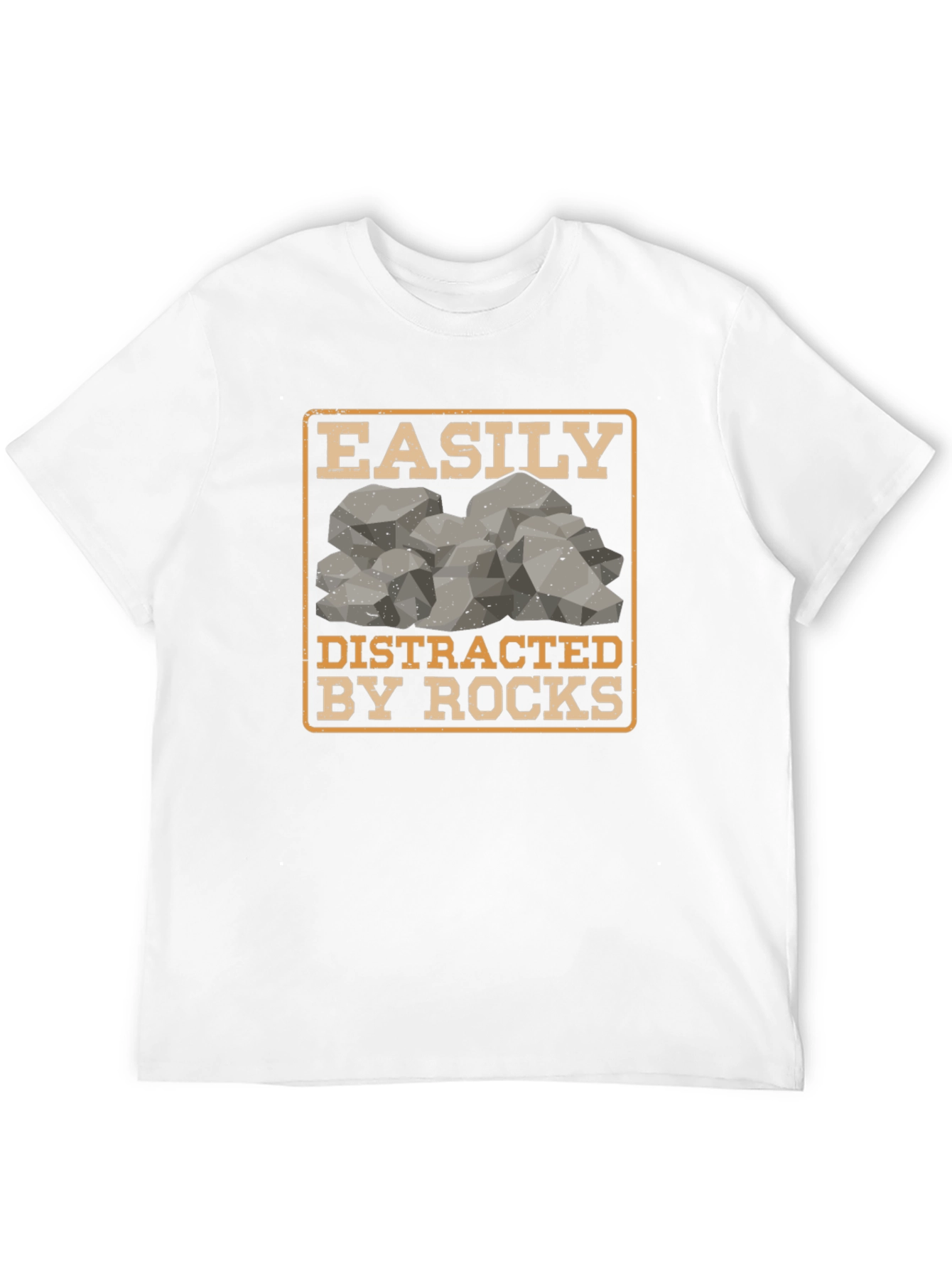Black Easily Distracted By Rocks Graphic Tee view 12