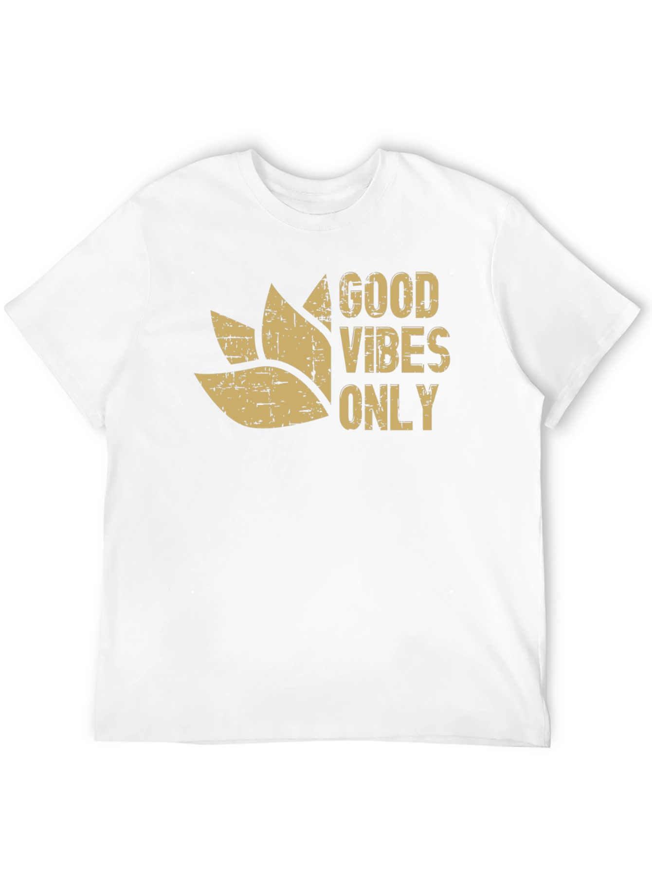 Black Good Vibes Only Graphic Tee - Black Cotton Blend view 12